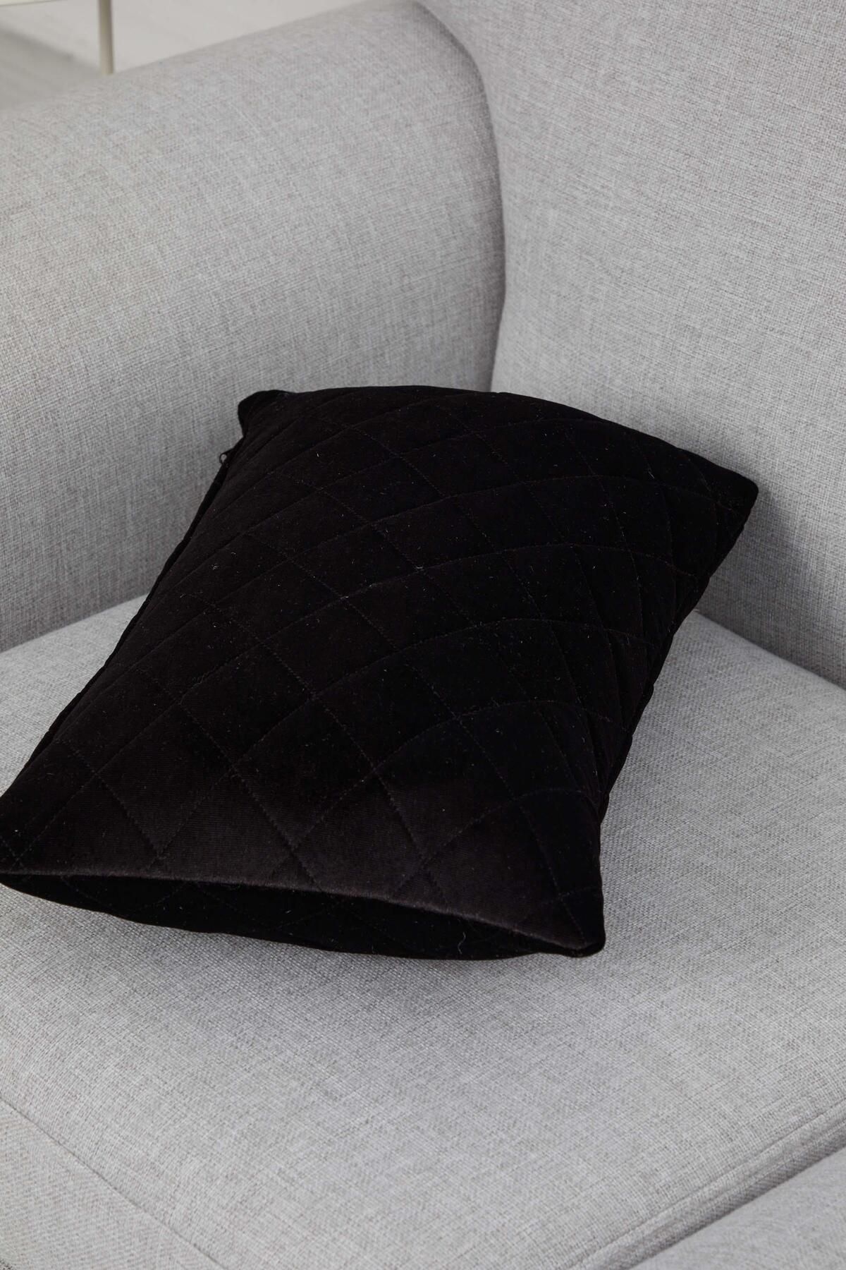 Aisha's Design-Black Velvet Throw Pillow Cover - K-329 4