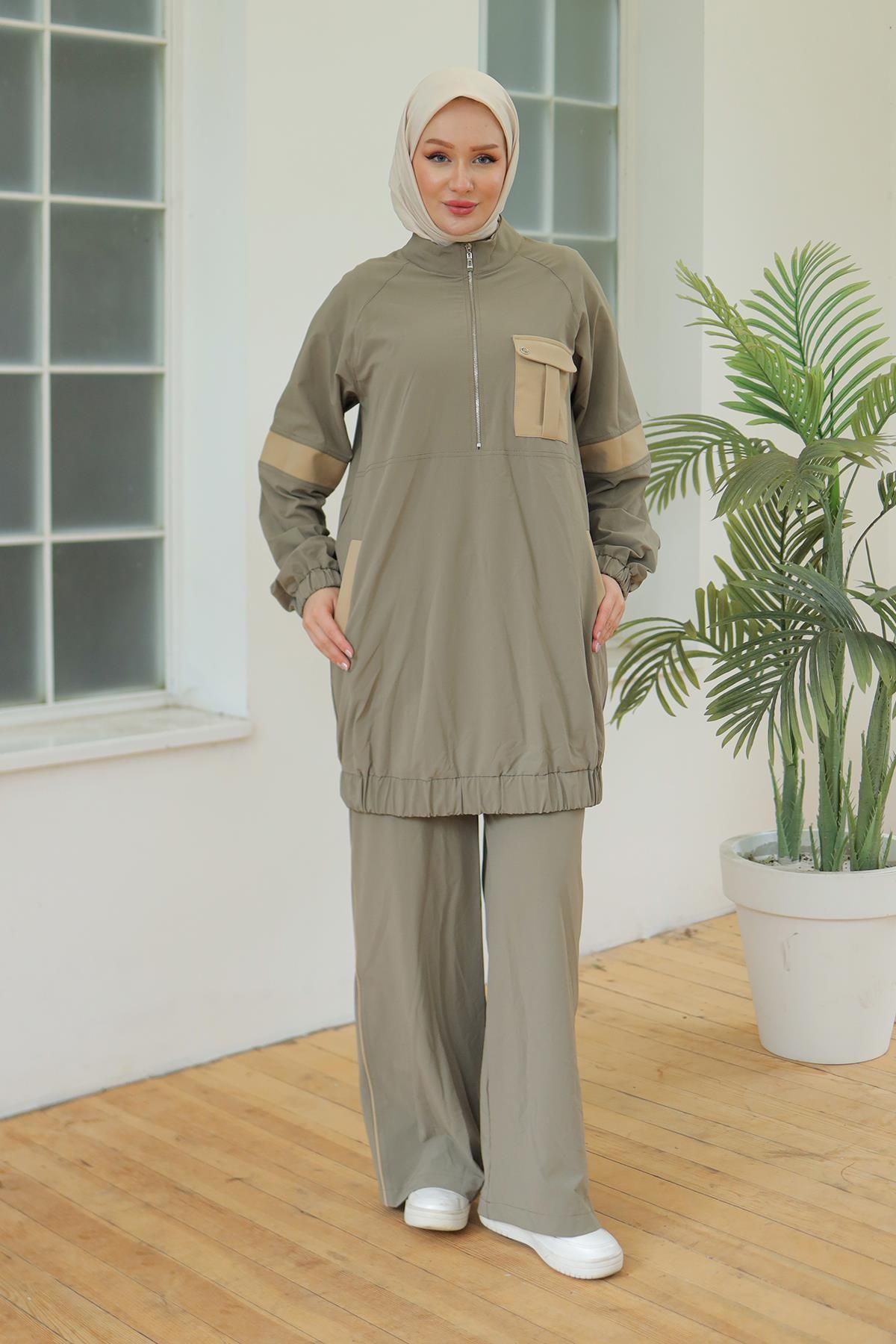 ottoman wear-طقم بنطلون أرمين كاكي - OTW636 2