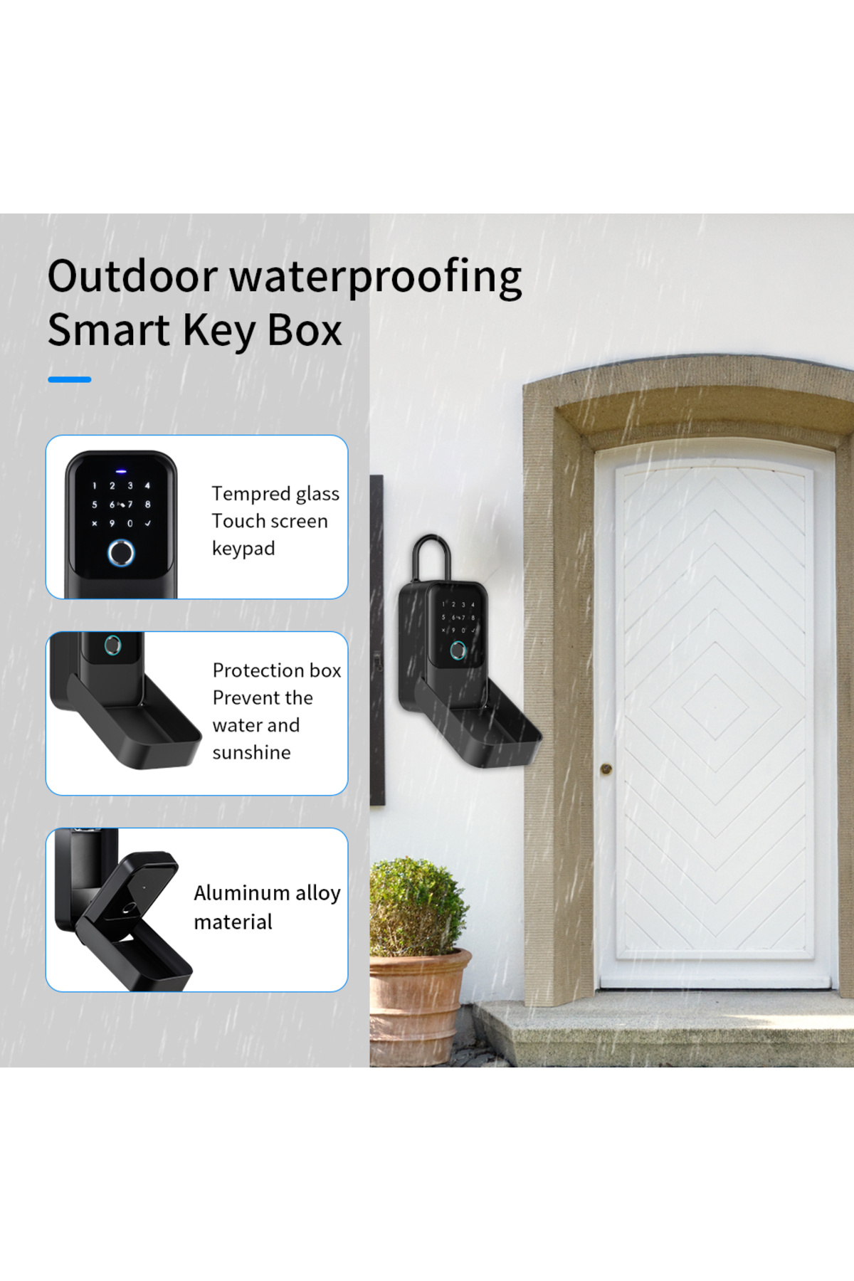 Choice-Fingerprint Key Box Storage Secret Key Lock Fusebox Bluetooth Tuya/Ttlock App Unlock Wifi Gateway... 4