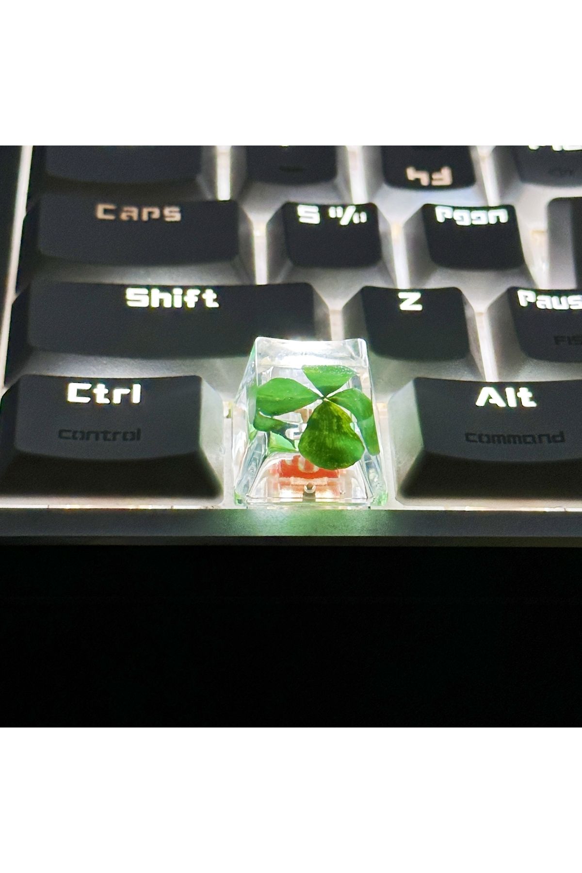 Choice-Genuine Four-leaf Clover Resin Cross-axis Mechanical Keyboard key caps 4