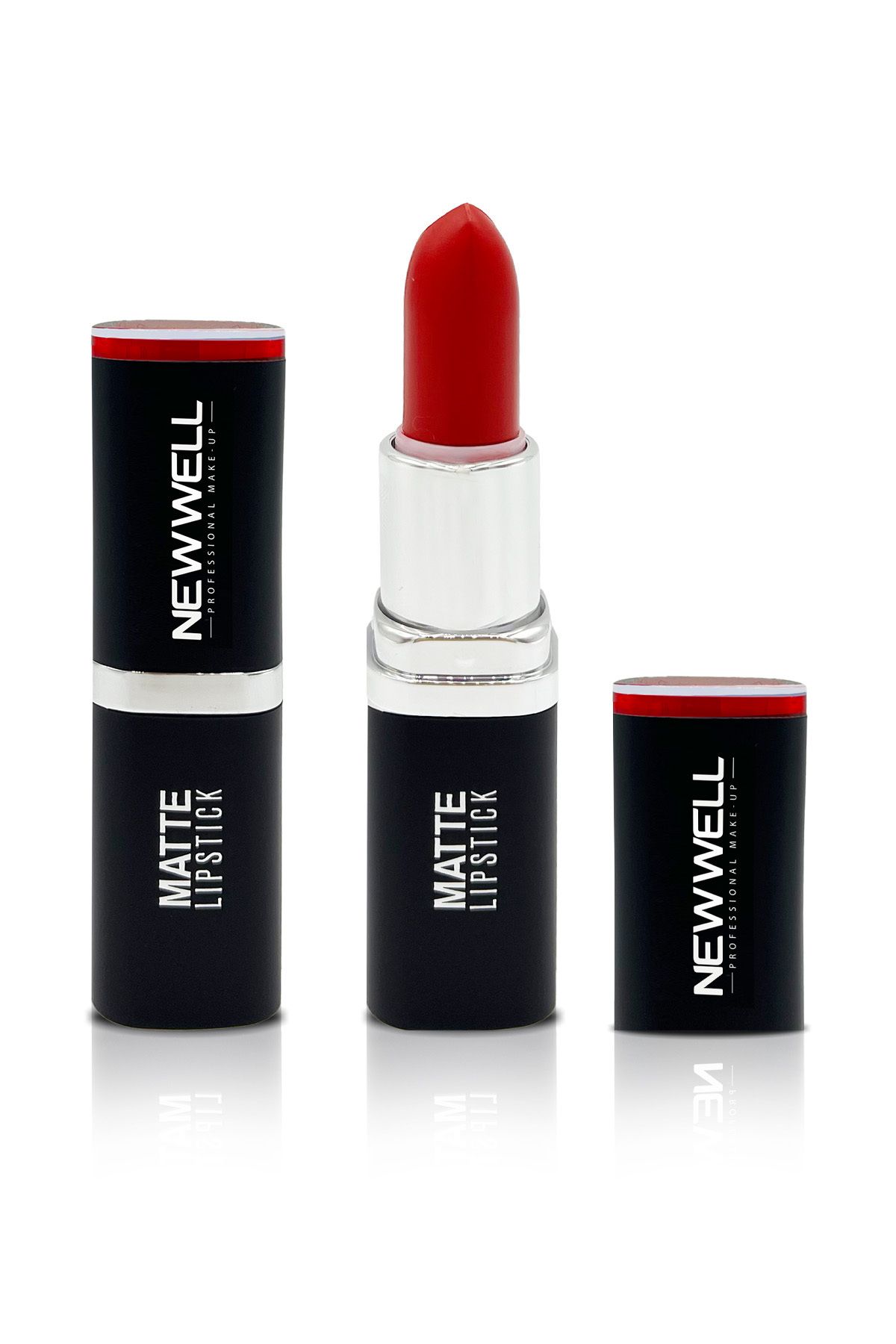 New Well-05 Hot Red Permanent Matte Lipstick - Long Lasting 4