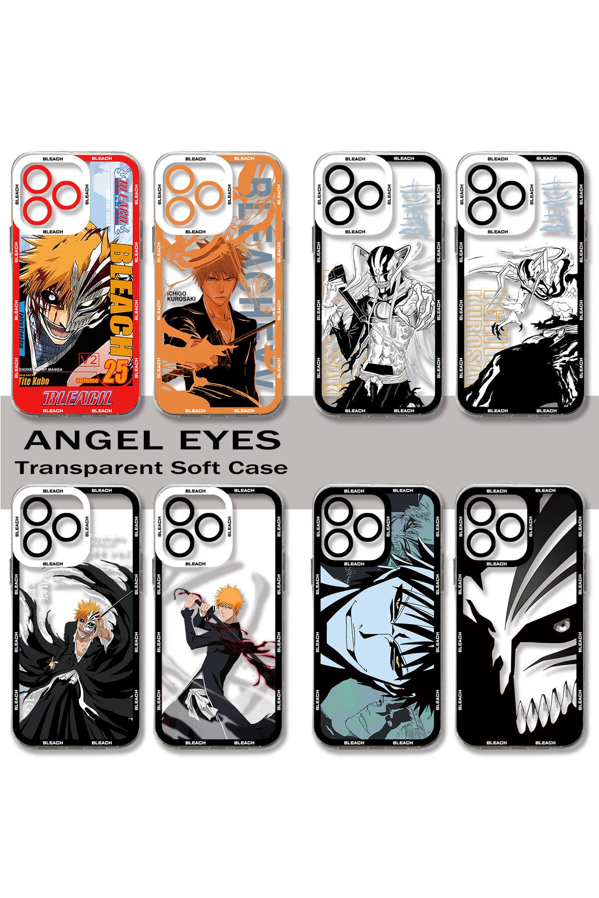 Choice-Anime Bleach Ichigo Phone Case For Redmi Note 12 11 10 9 Pro 7 8 9C 10C 12C 13C 4G 5G Soft Silico... 2