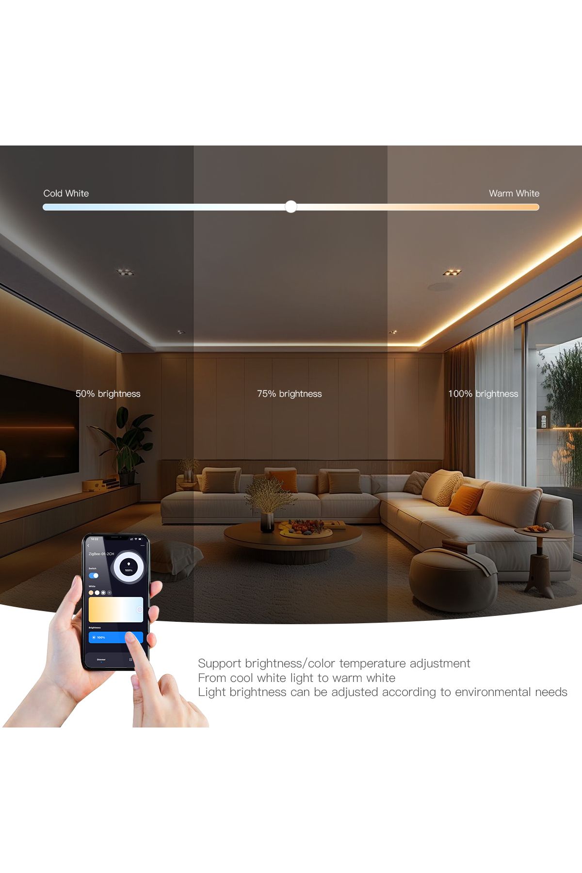 Choice-Dimmable Tuya Zigbee Switch 5V - 24V Smart Home CCT RGB RGBW RGBCCT LED Controller work with Brid... 6