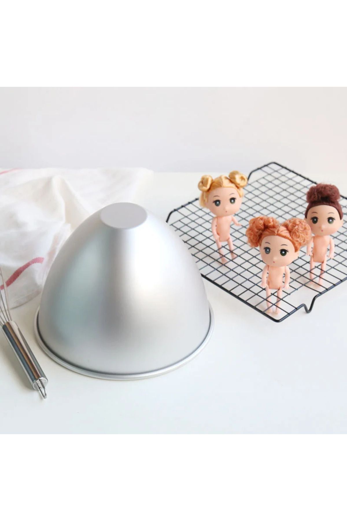 Choice-Aluminum Doll Cake Mold Dolly JHSHJVarden Pan Doll Dress Cake Tin 4/6/7/8 Inch cake decoration ac... 6
