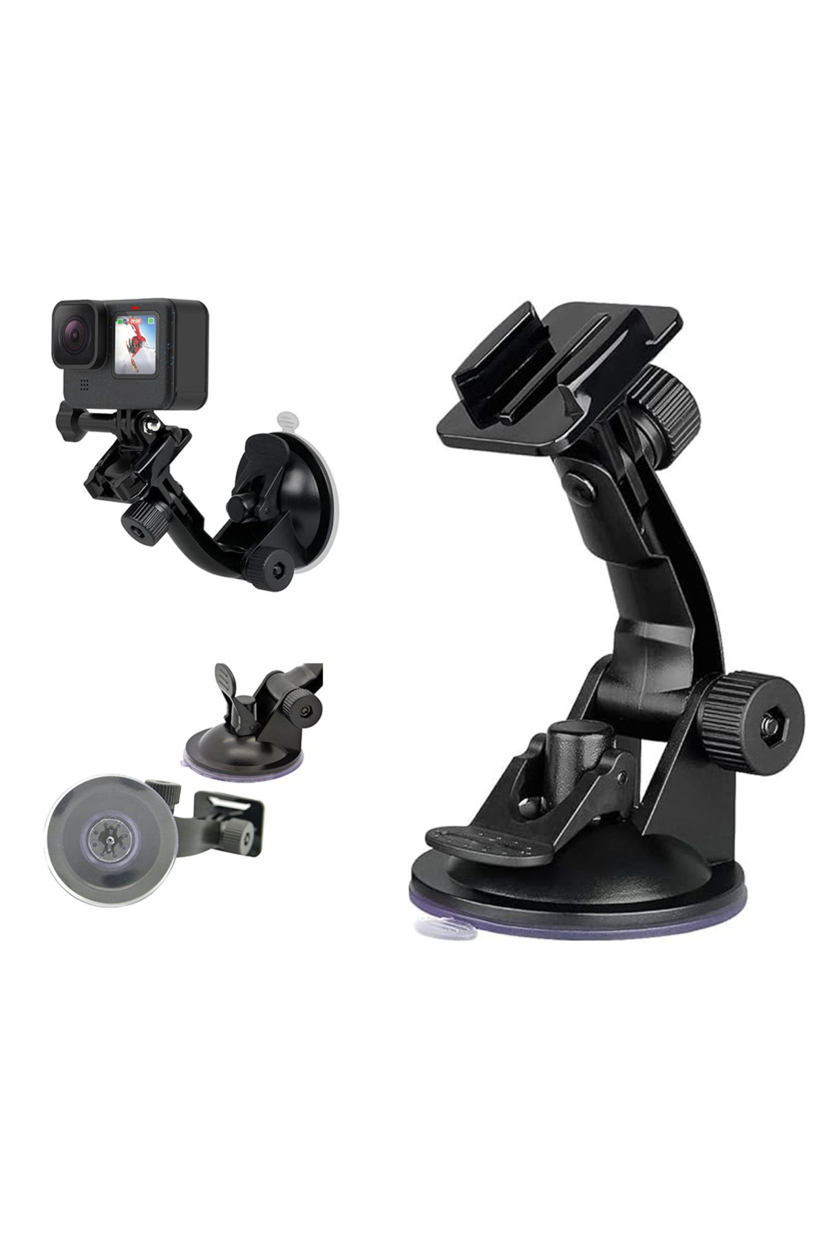 EXSKOF-For GoPro  Suction Cup Mount Car Suction With Base For GoPro Hero 13 12 11 10 9 8 7 6 5 4 Insta36... 5