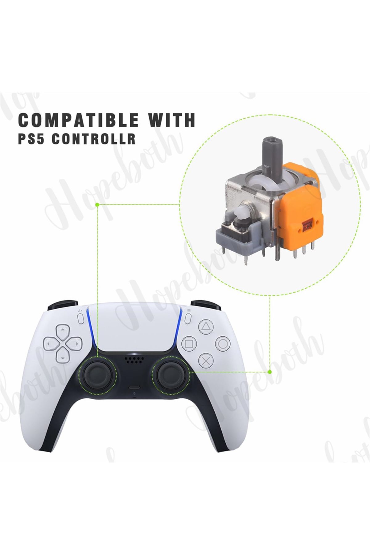 hopeboth-2-20PCS Hall Effect Joystick Replacement 3D Analog Stick Sensor Module for PS5 Replacement Game C... 4