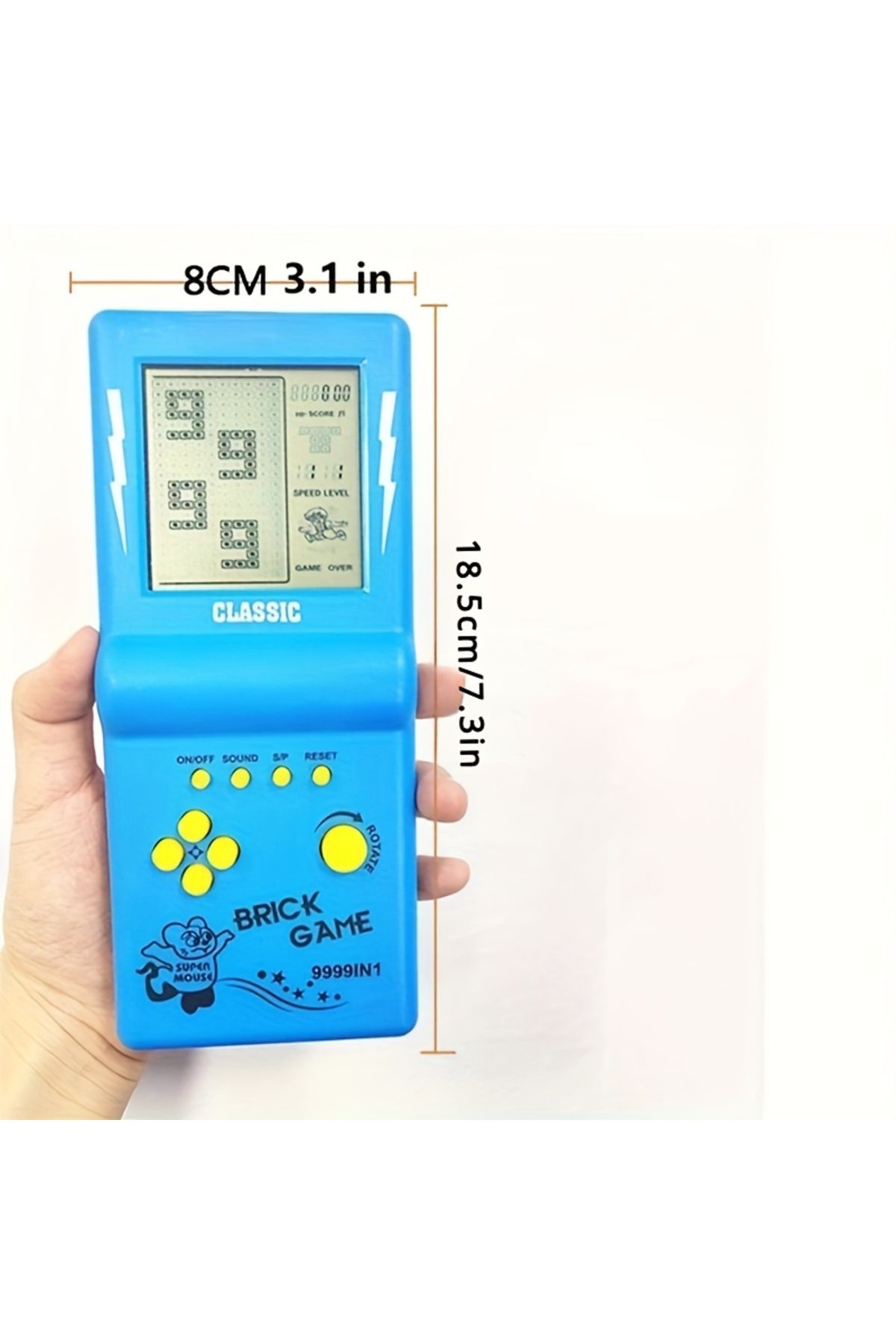 Choice-Vintage brick game console handheld puzzle games nostalgic retro pocket game device plastic mat... 4