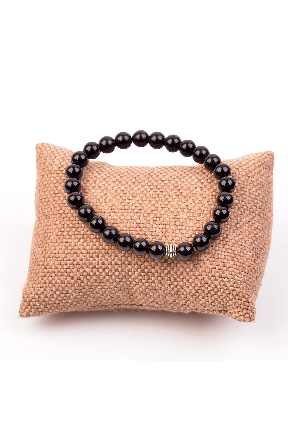 Taş Sandığı-Obsidian Stone Bracelet (8 Mm) 4