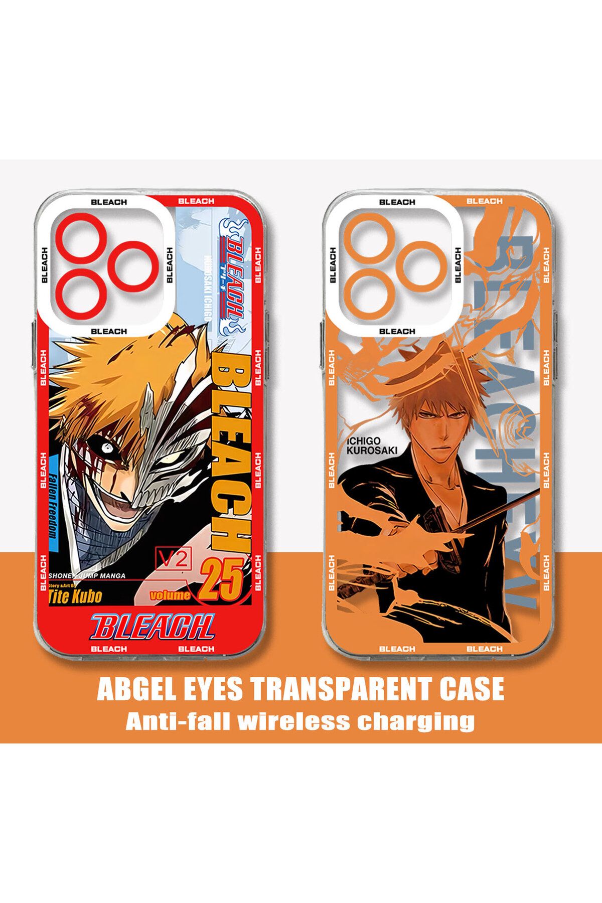 Choice-Anime Bleach Ichigo Phone Case For Redmi Note 12 11 10 9 Pro 7 8 9C 10C 12C 13C 4G 5G Soft Silico... 3