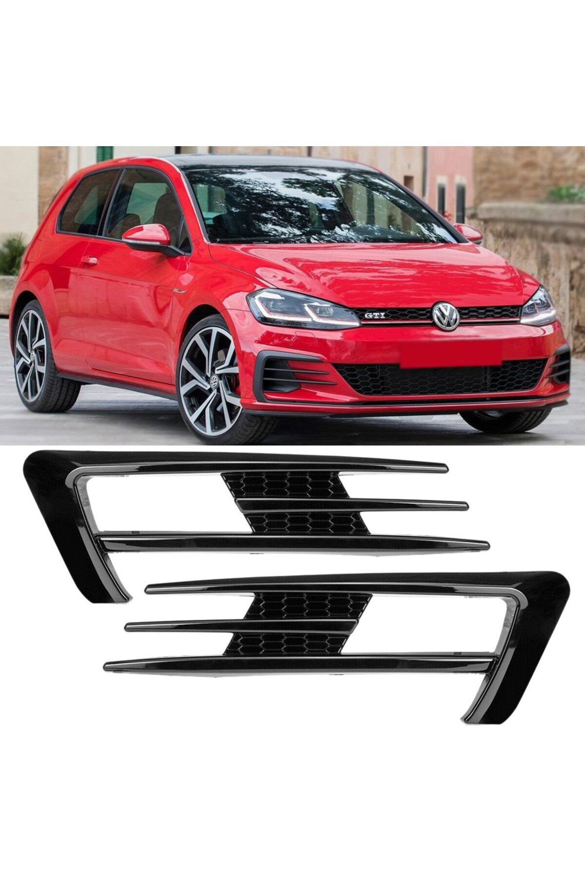 beyaztuning Volkswagen Golf 7 Sis Farı Çerçevesi Gti Piano Black 2014-2017