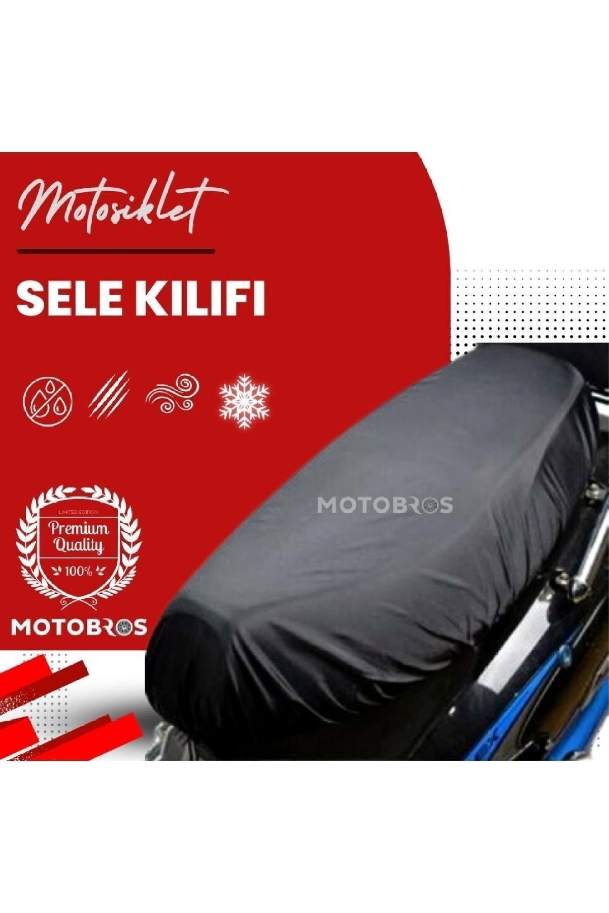 Motobros-Mondial Speedy 110 Black Motorcycle Cover - Waterproof Fabric 1