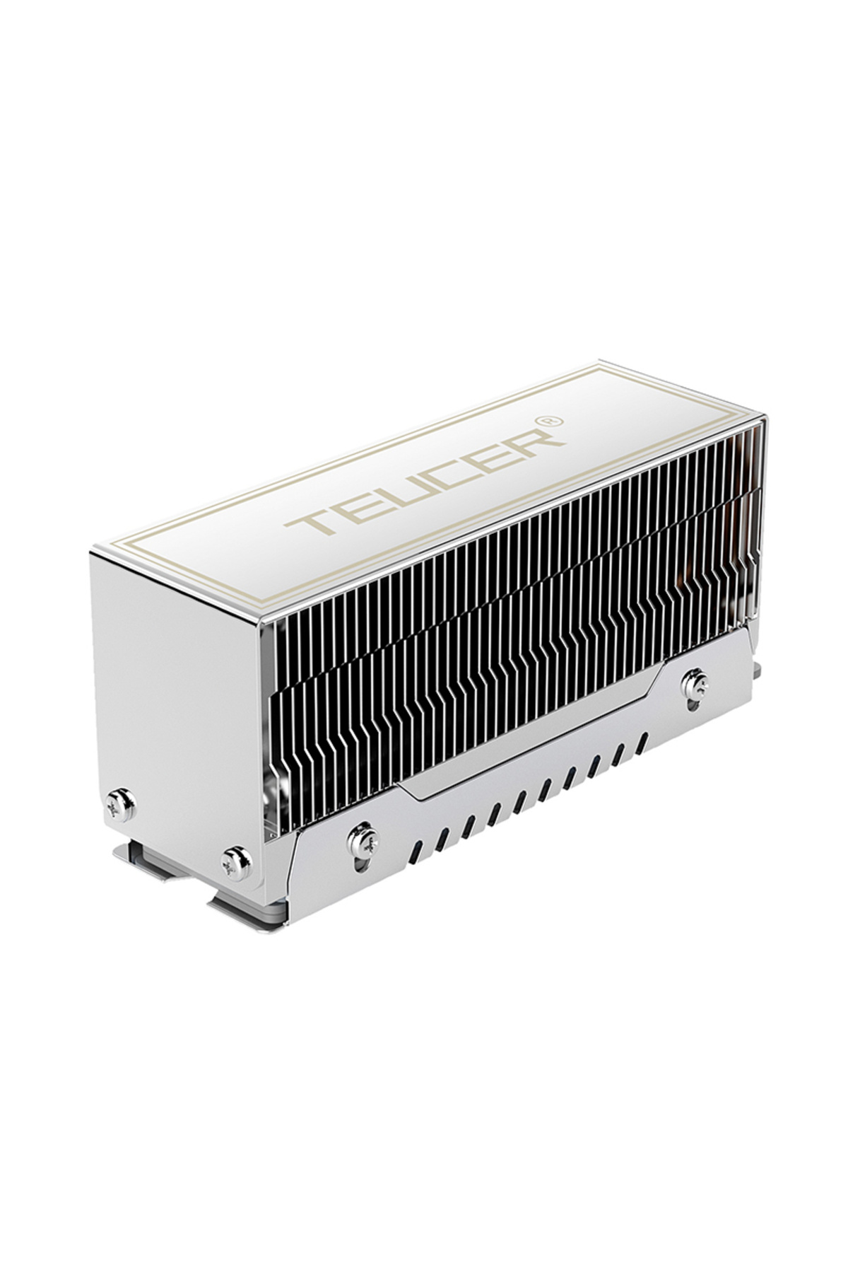 TEUCER-M2-10 Dual Heat Pipe Heatsink M.2 2280 NVMe SSD Cooler with Thermal Pad Computer Accessories 4