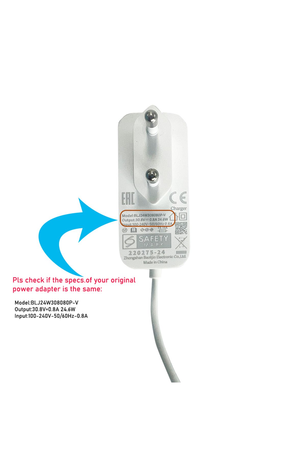 Choice-Check Note Eu Charger For Dreame V9 V9p Xr V10 V8 V11 V12 T10 T20 Dreame Wireless Hand Held Vacuum 2