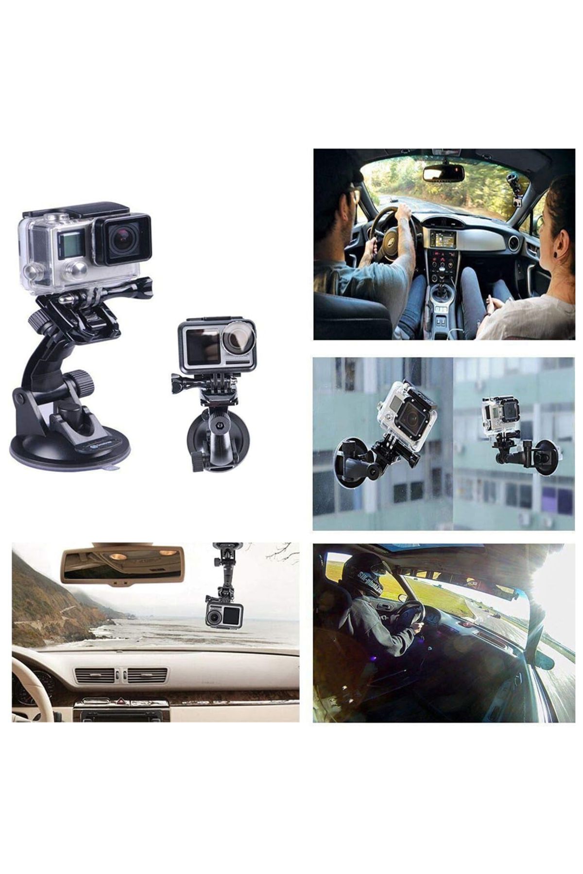 EXSKOF-For GoPro  Suction Cup Mount Car Suction With Base For GoPro Hero 13 12 11 10 9 8 7 6 5 4 Insta36... 7