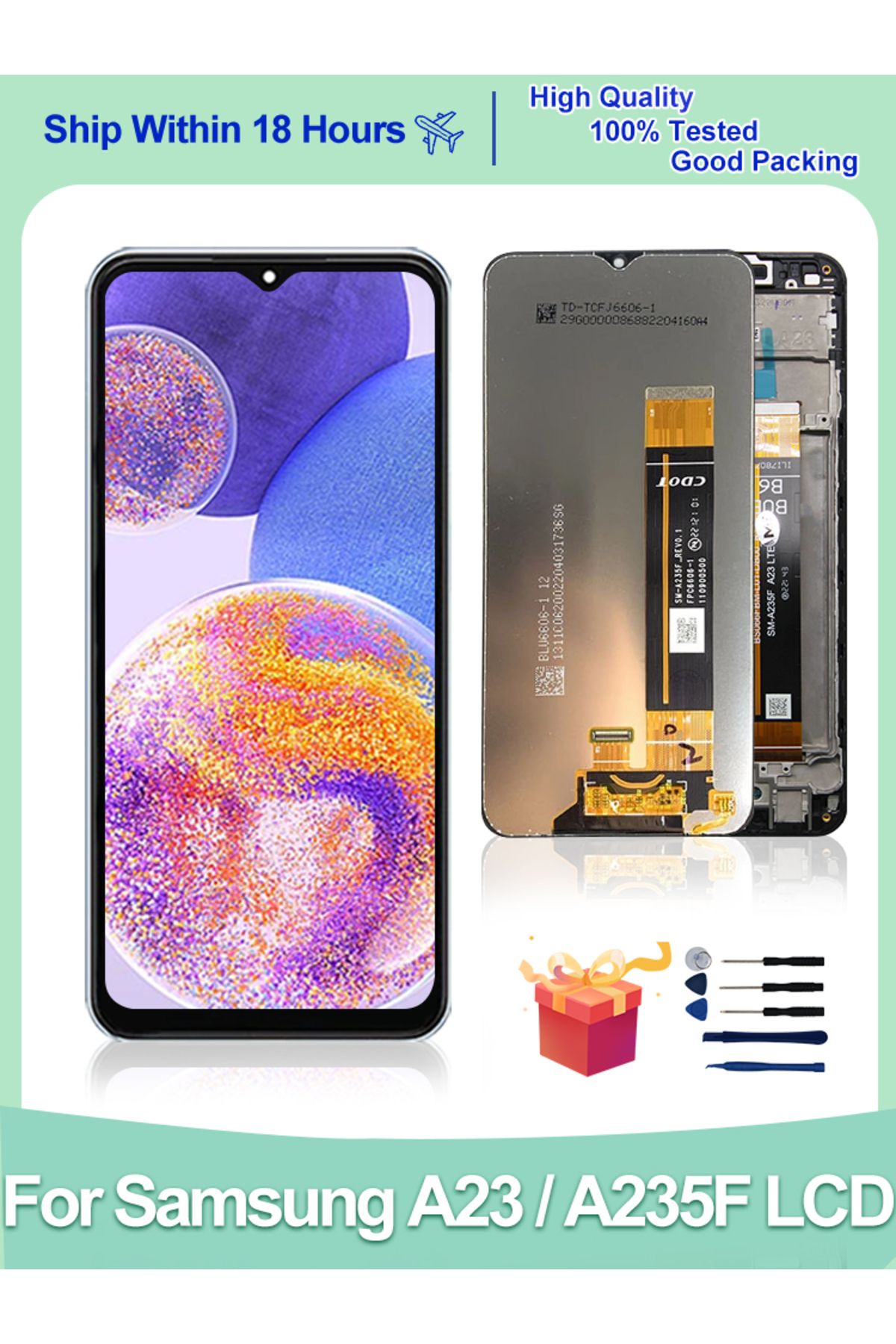 MSMADE-IPS LCDFor Samsung galaxy A23 LCD SM-A235F/DSN Display SM-A235F SM-A235F/DS Touch Screen Digitize... 7