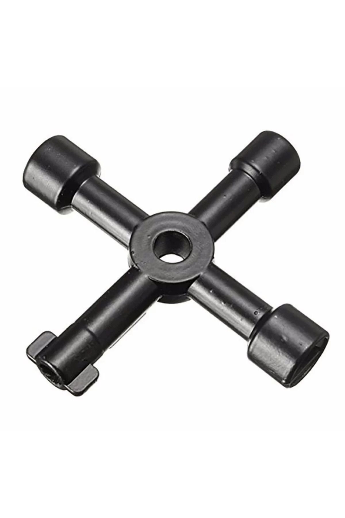 LIXIU-4-in-1 Multifunction Cross Wrench Electrician Plumber Universal Inner Triangle Key for Cupboard W... 4