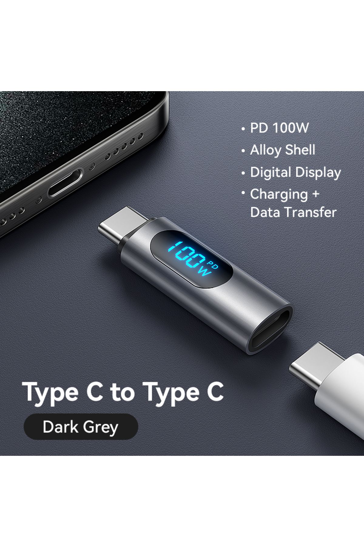 Choice-Joyroom 100W USB2.0 OTG Adapter Type C to USB C Fast Charging Data Transfer Display for iPhone 15... 1