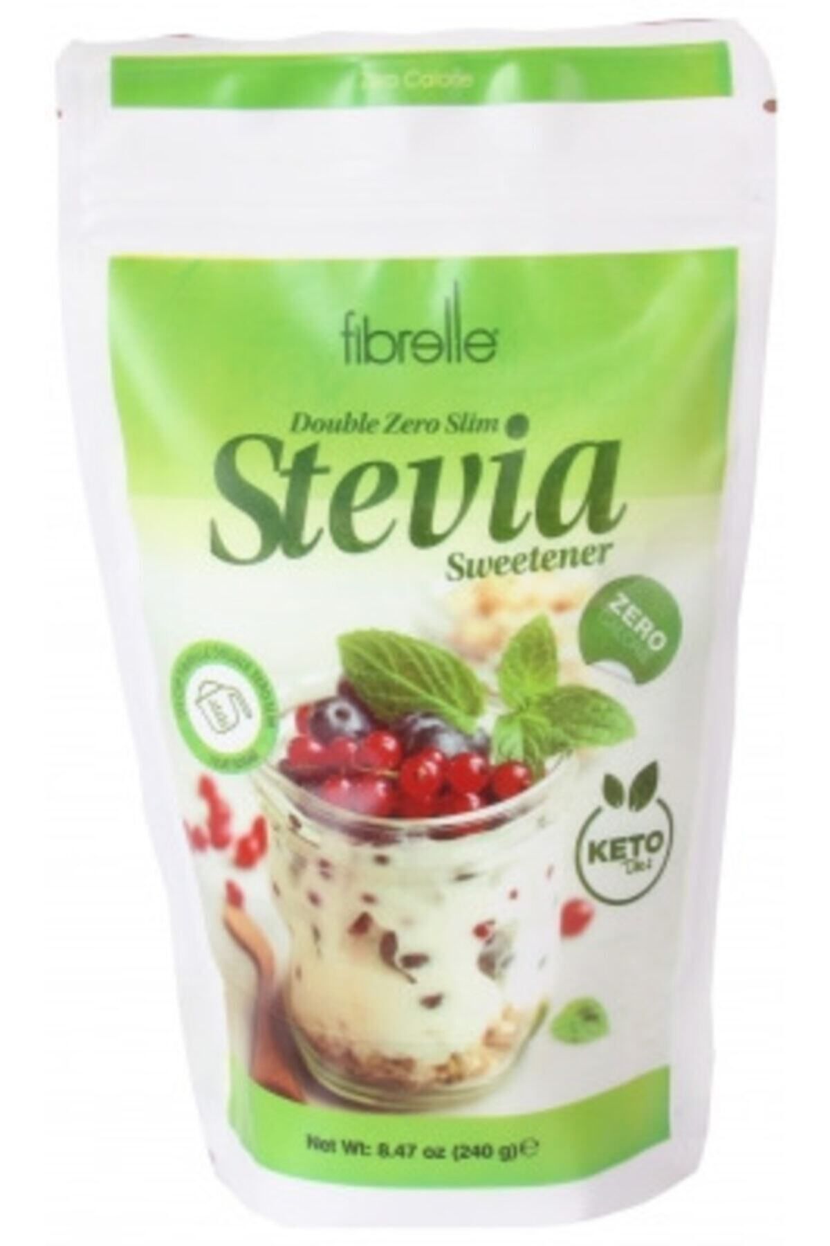 Fibrelle Double Zero Slim Stevia Tatlandırıcı Sıfır Kalori ( 240 gr )