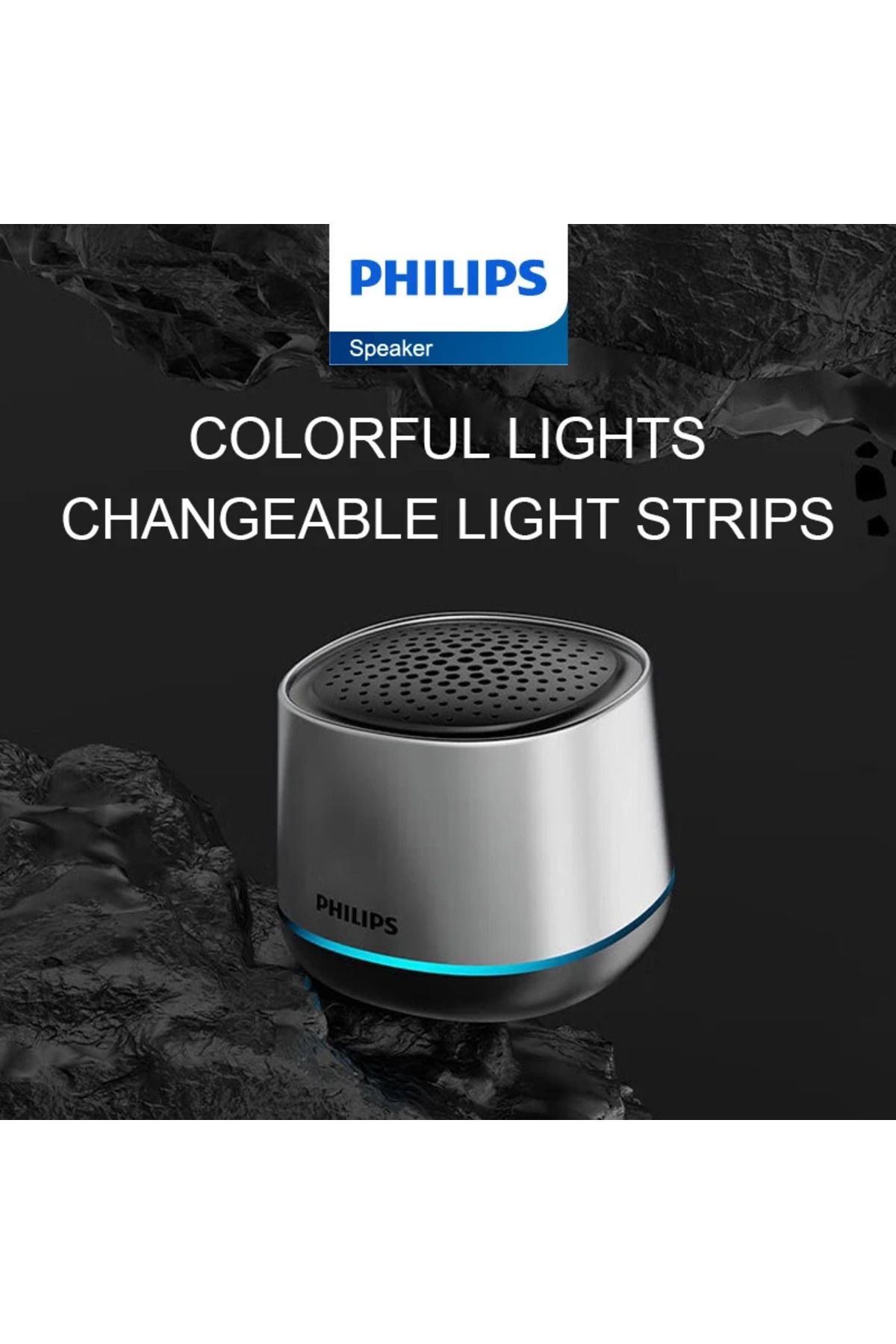 Philips-New Philips TAS1009 Mini Speaker Wireless Bluetooth 5.3 Convenient Loudspeaker HiFi Stereo Comput... 6