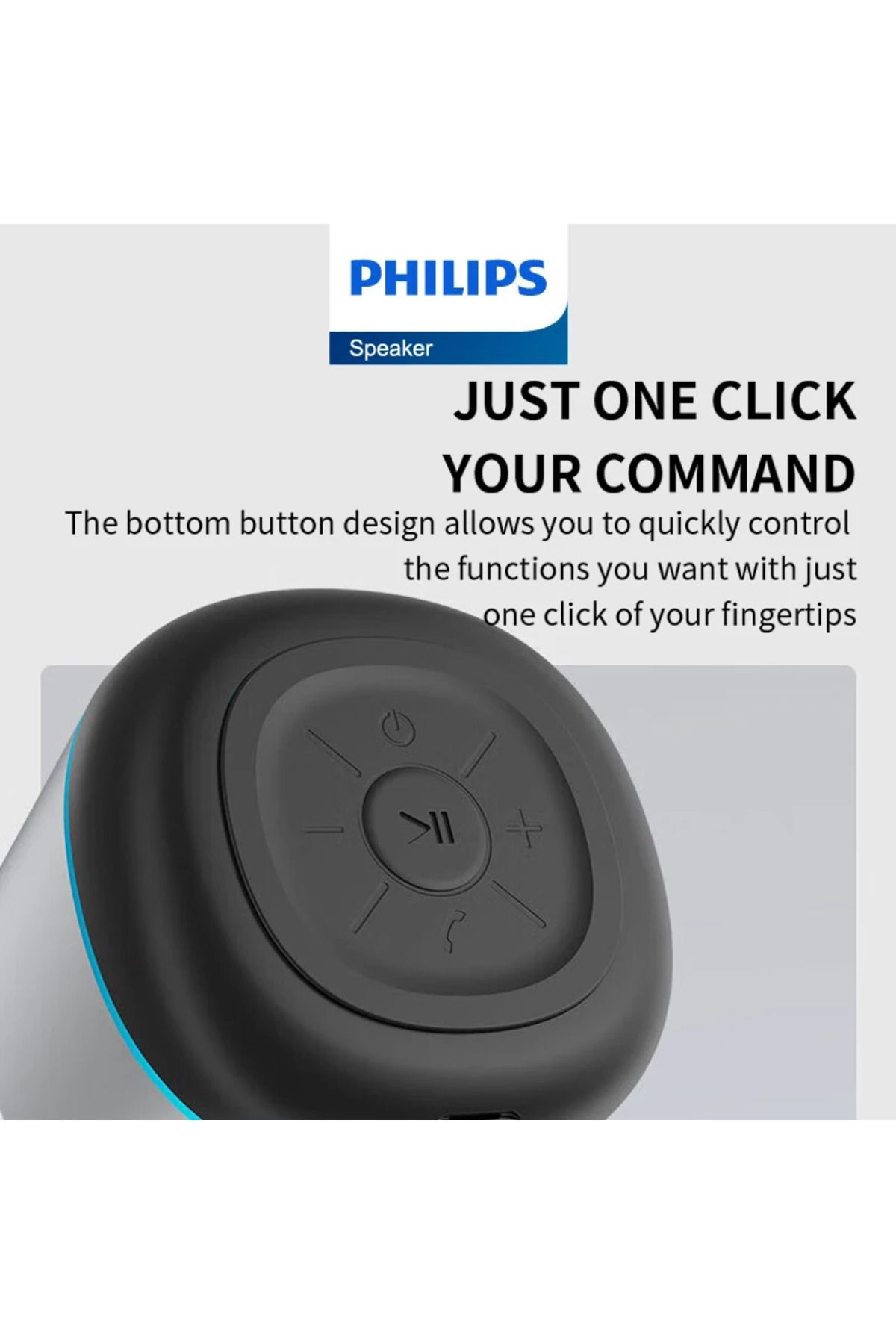 Philips-New Philips TAS1009 Mini Speaker Wireless Bluetooth 5.3 Convenient Loudspeaker HiFi Stereo Comput... 7