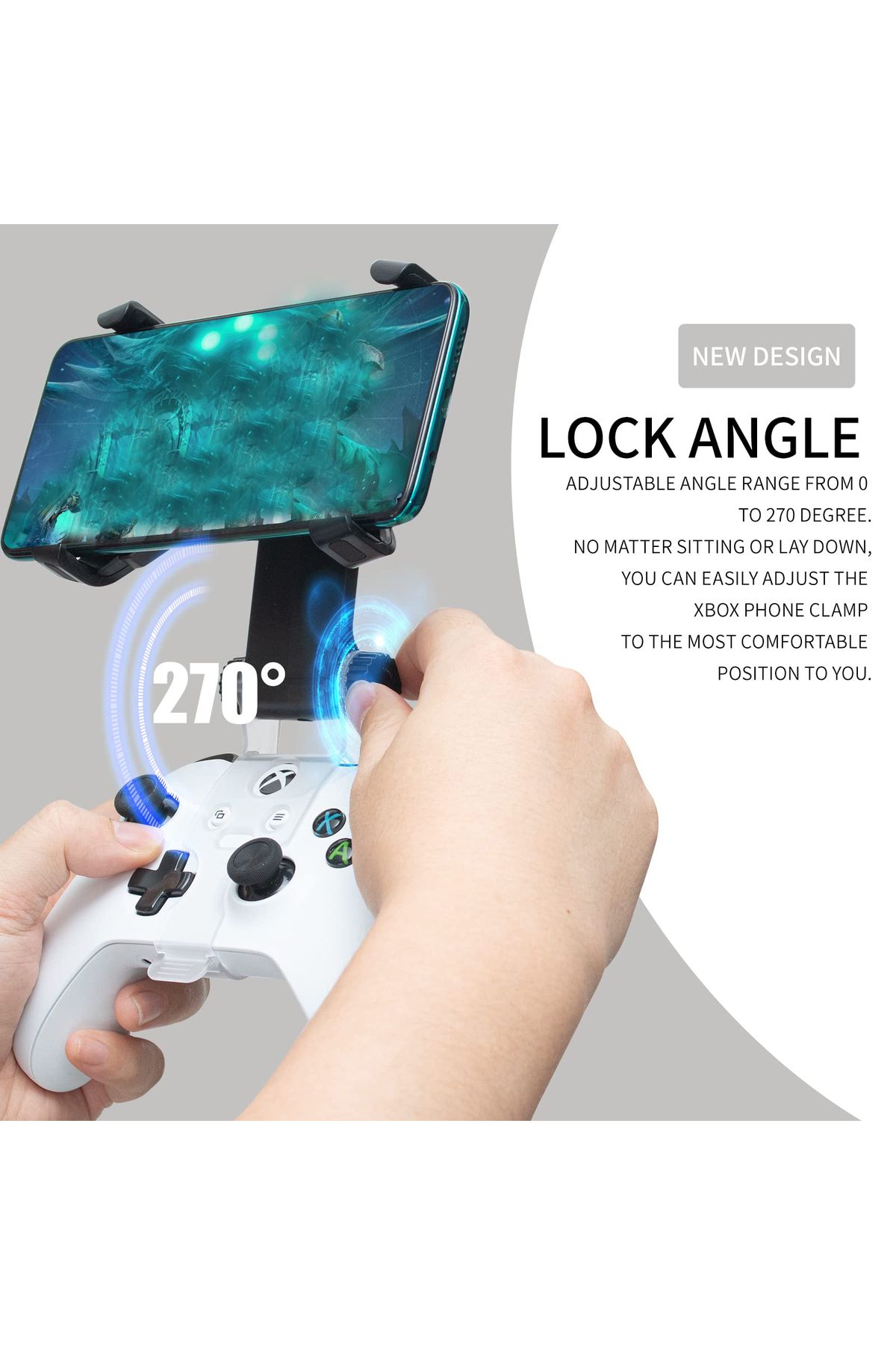 Choice-Phone Clip Xbox One Controller Mobile Phone Mount Adjustable Phone Holder Clamp for Xbox Series S... 6