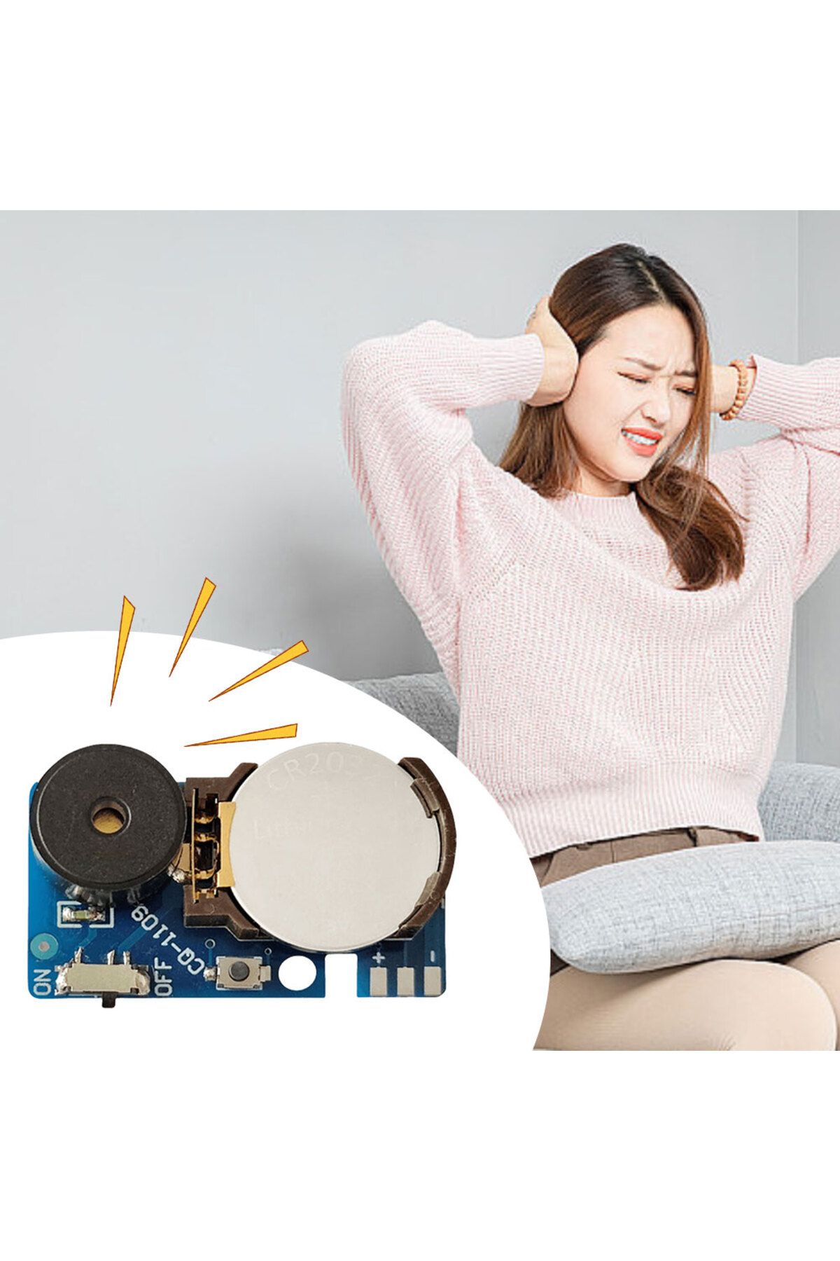 APWIKOGER-1/5/10PCS Hidden Prank Cricket Noise Maker PCB Beeping Sound Intervals Noise Annoying Noise Maker... 6