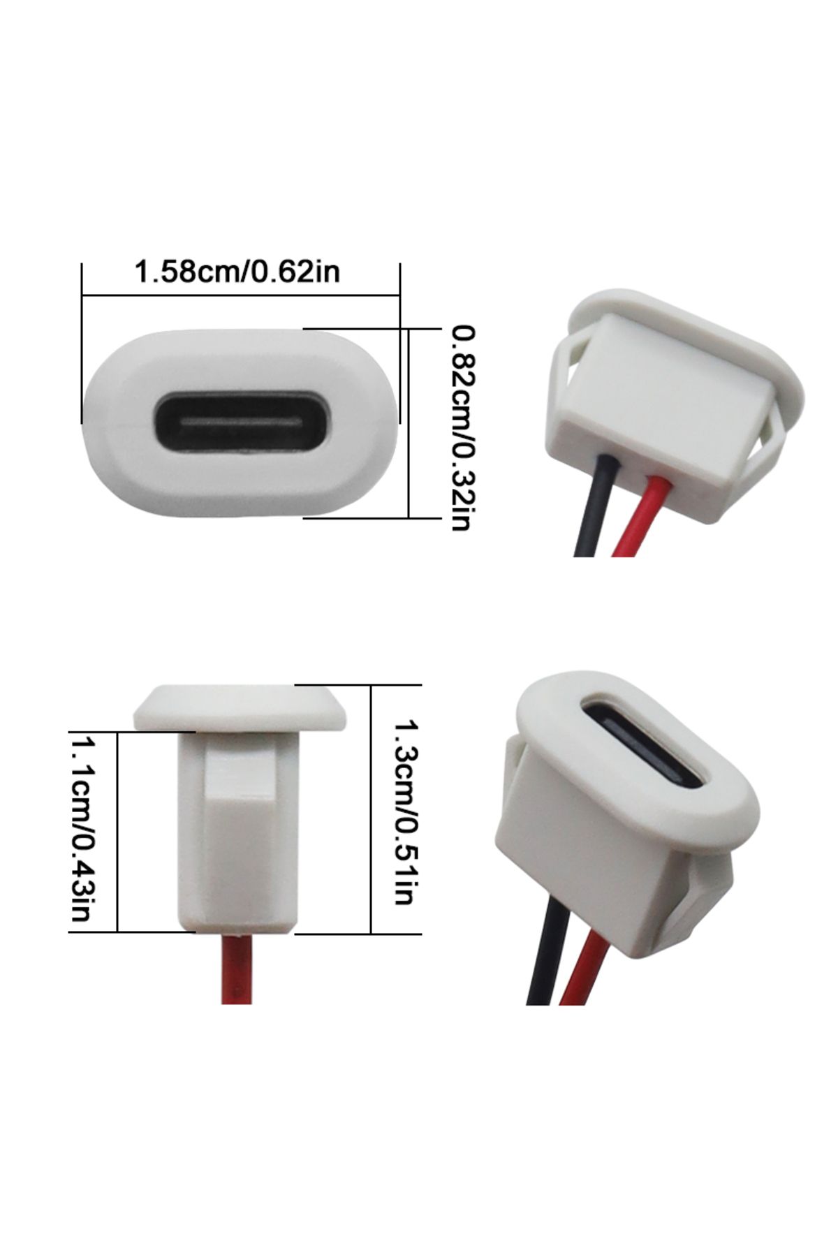 Choice-USB Type C Connector Jack Female Type-C With card buckle 3A High Current Fast Charging Jack Port ... 3