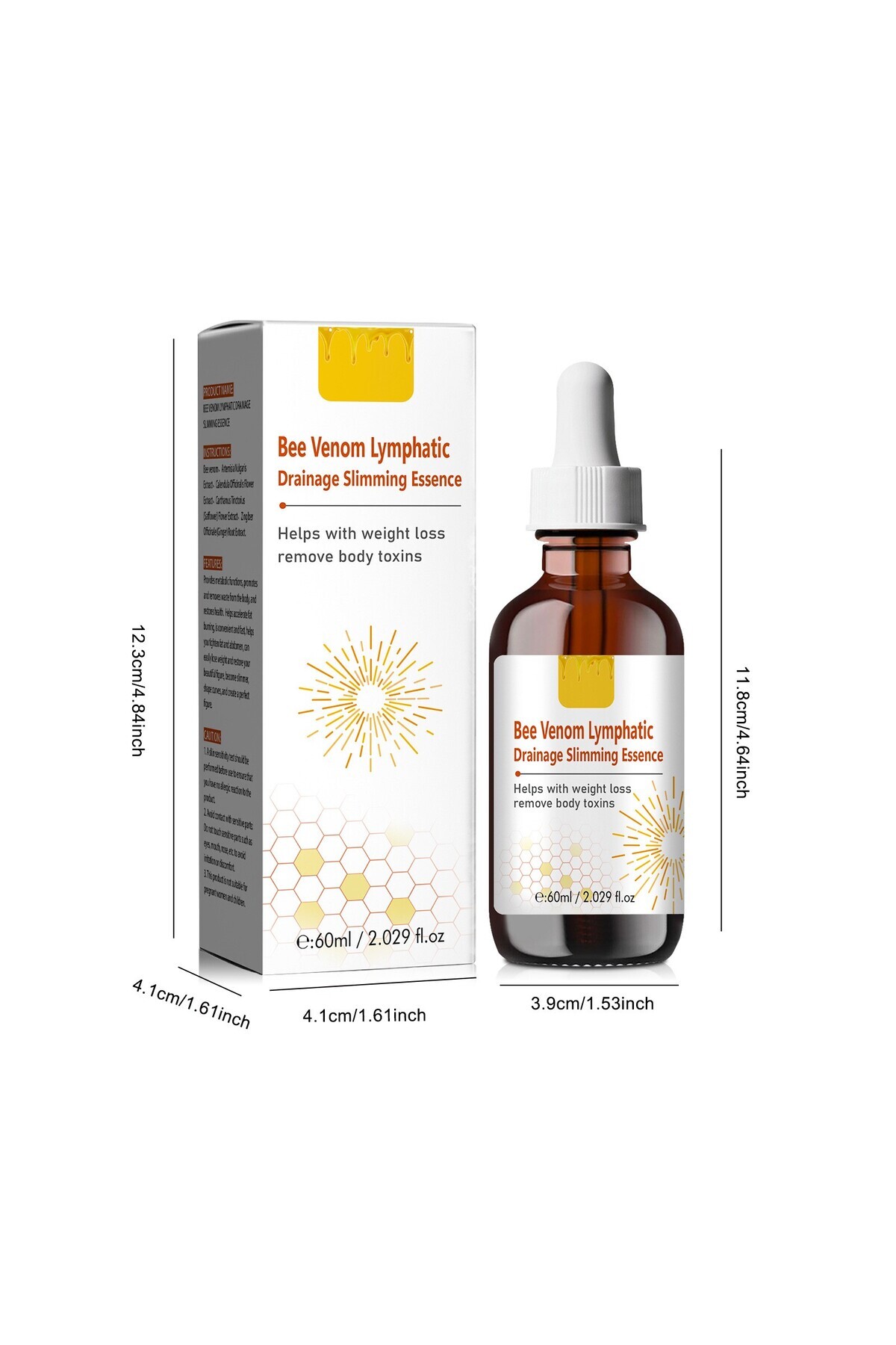 Choice New Bee Drops 2024 Lymphatic Drainage Liquid Body Slimming Drops