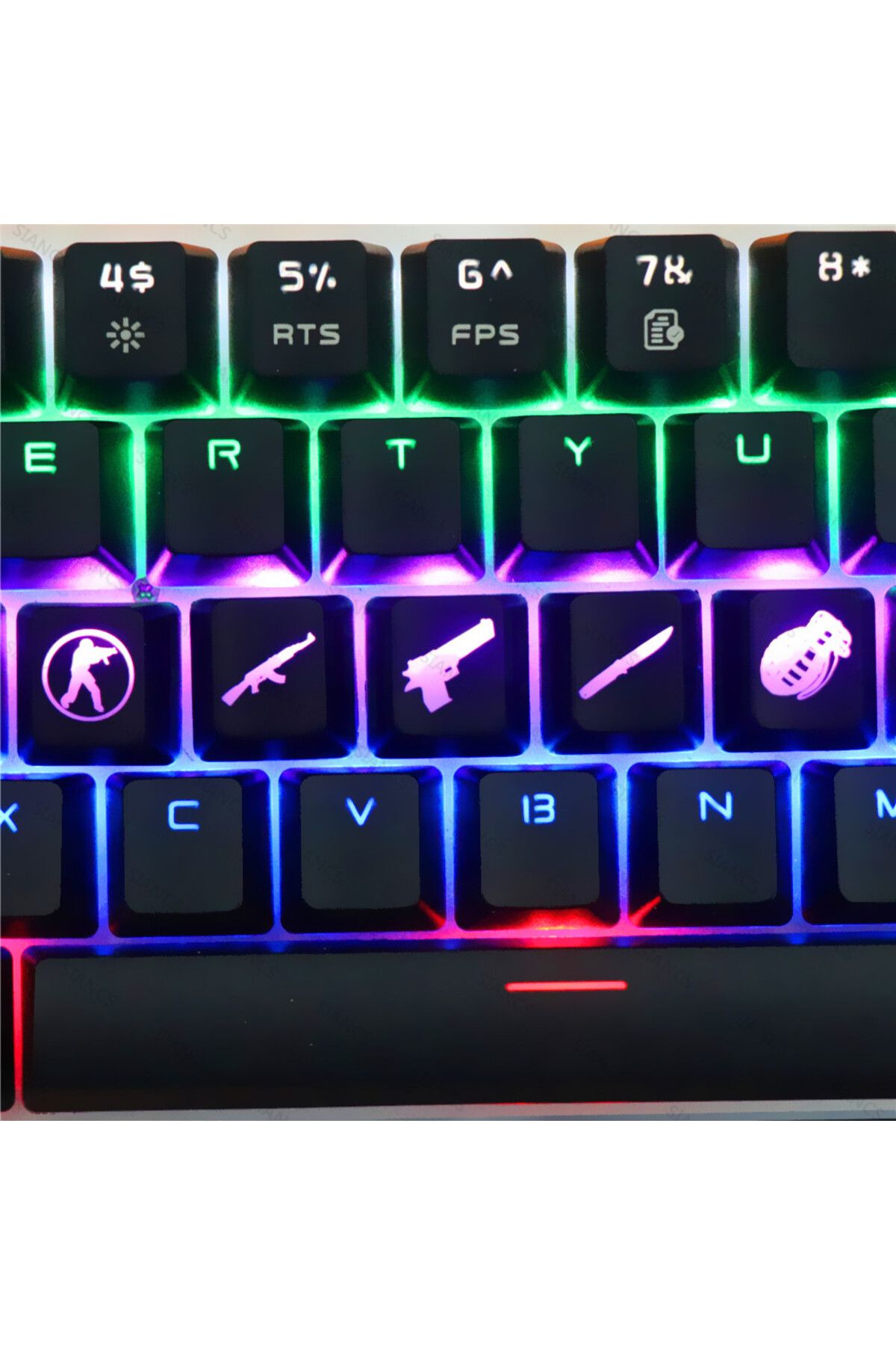 Choice-CS GO Gaming Keycaps Custom ABS Backlit Keycap For World Of Warcraft DOTA Gaming Key Caps For Mec... 4