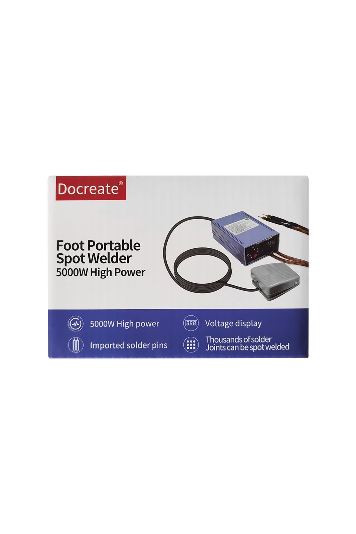 Choice-Docreate 5000W  Mini Spot Welder Machine DIY Kit 18650 Battery Pack Welding Tools Portable Weldin... 5
