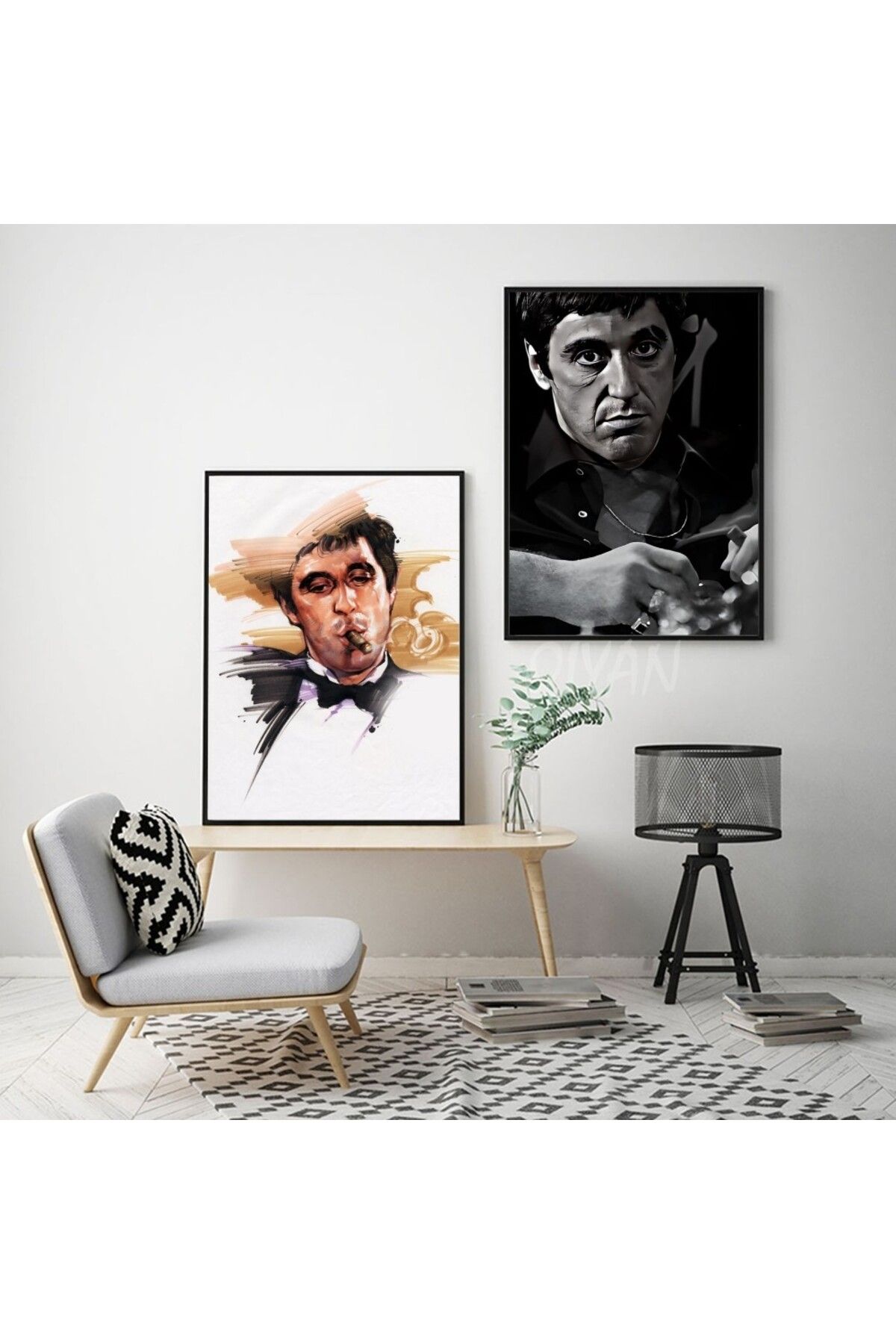 Choice-1pc Classic Movies Pablo Escobar Tony Montana Poster Self-adhesive Art Poster Waterproof Paper St... 4