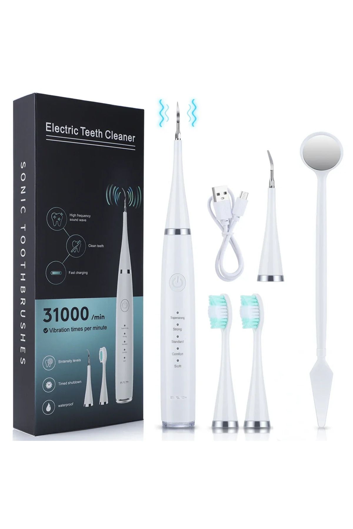 Choice-3 IN 1 Electric Dental Scaler Electric Toothbrush Portabl Oral Care Tartar Remover Plaque ultraso... 1