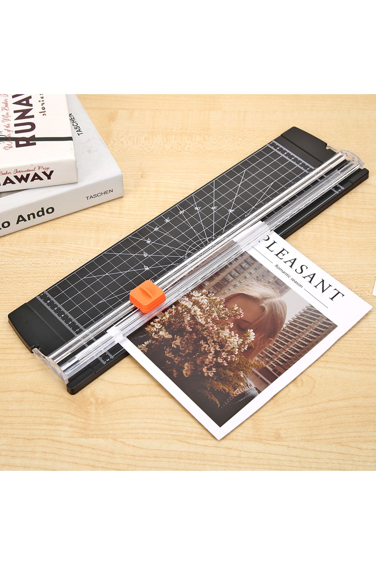 Shunmaii-A4/A5 Paper Cutting Guillotine Paper Cutter With Pull-out Ruler Portable A4 Precision Card Paper ... 4