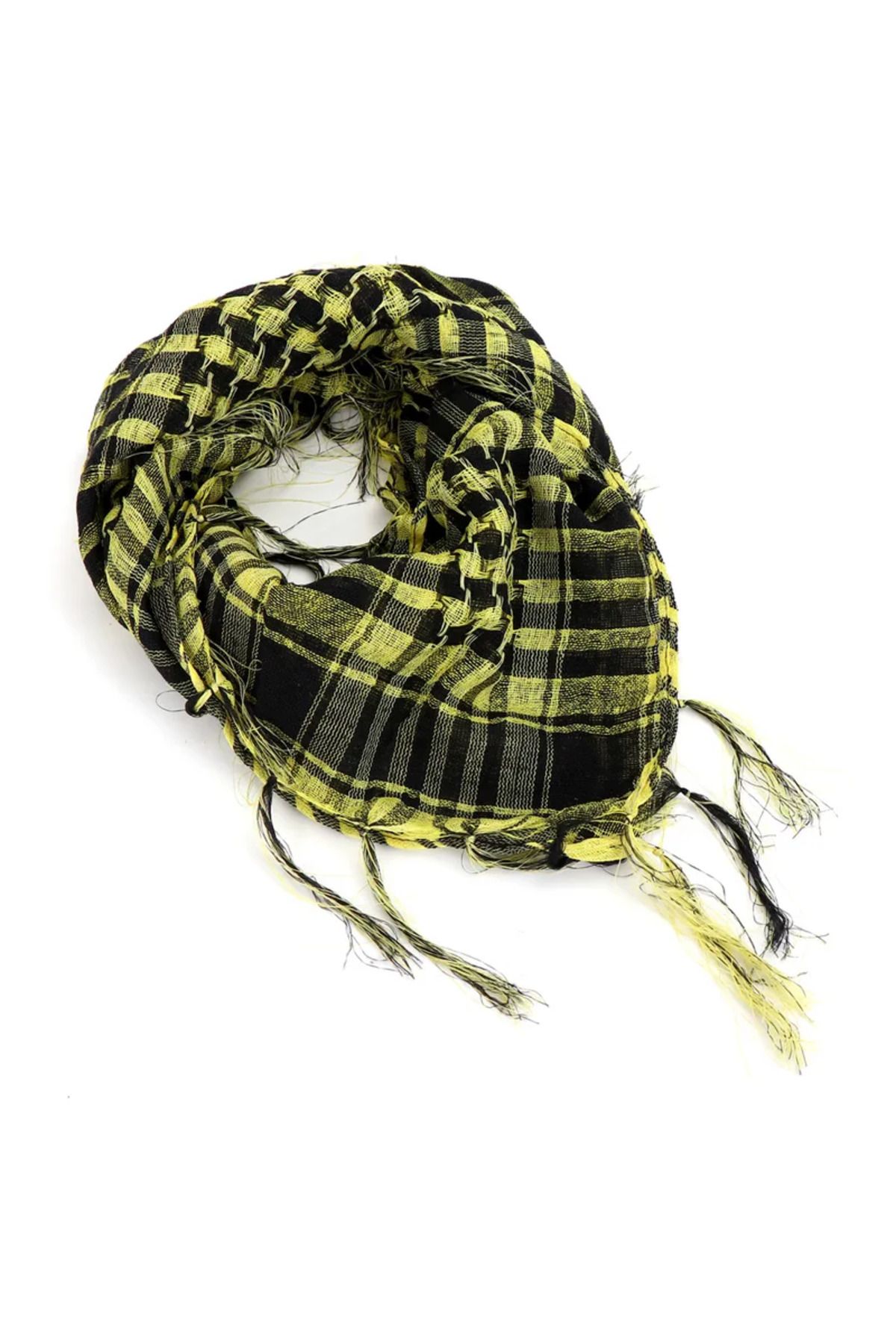 Choice-Unisex Lightweight Plaid Fringed Arabian Desert Scarf Soft Tactical Scarf Men Ladies Military Tur... 5