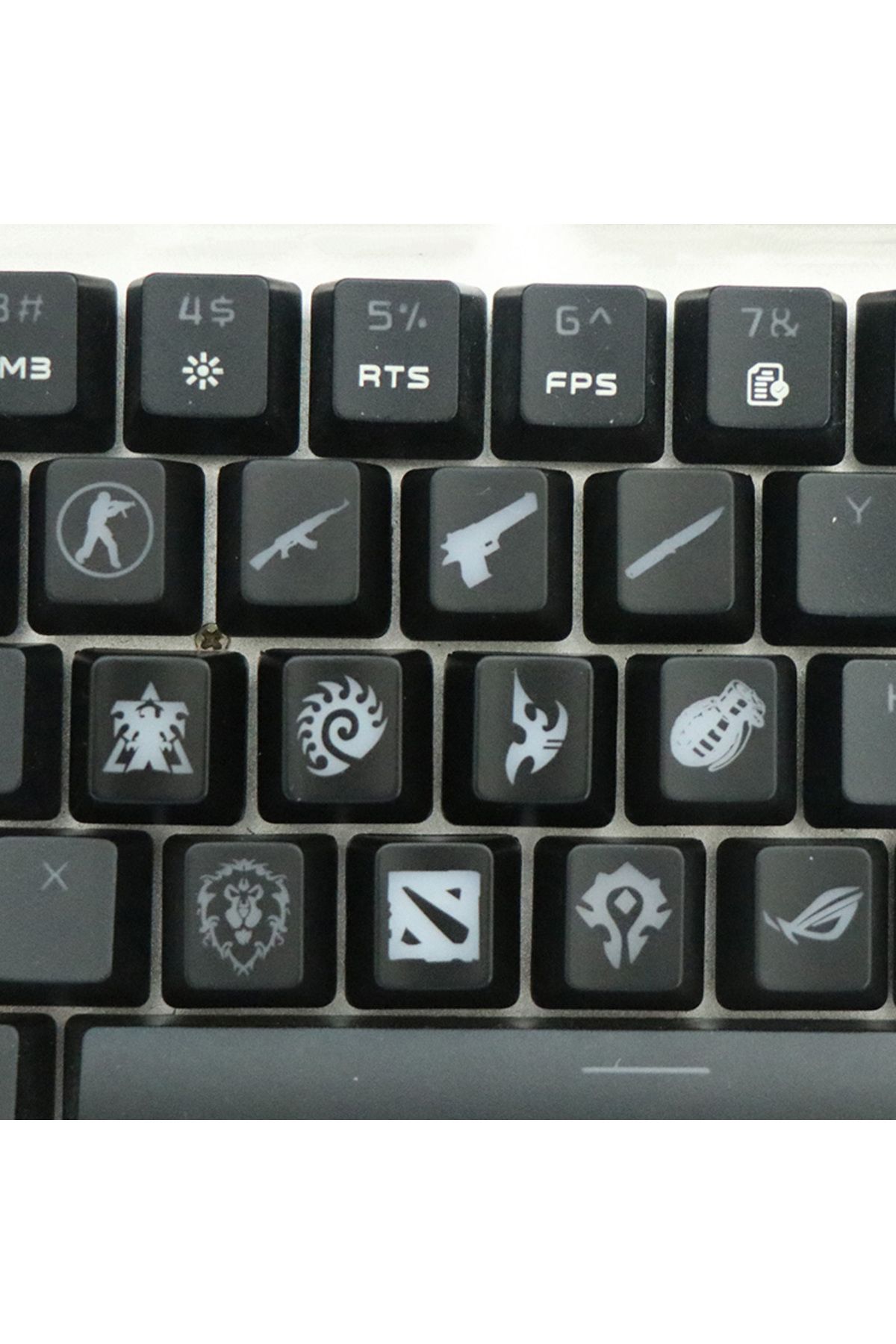 Choice-CS GO Gaming Keycaps Custom ABS Backlit Keycap For World Of Warcraft DOTA Gaming Key Caps For Mec... 8
