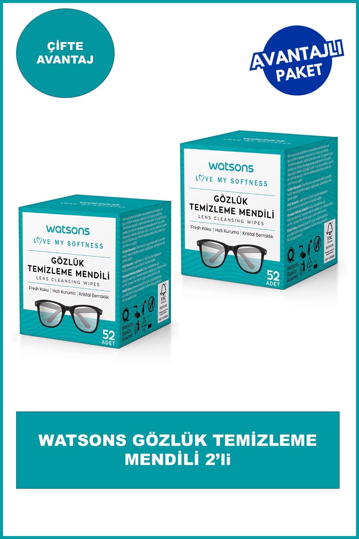 Watsons Gözlük Temizleme Mendili