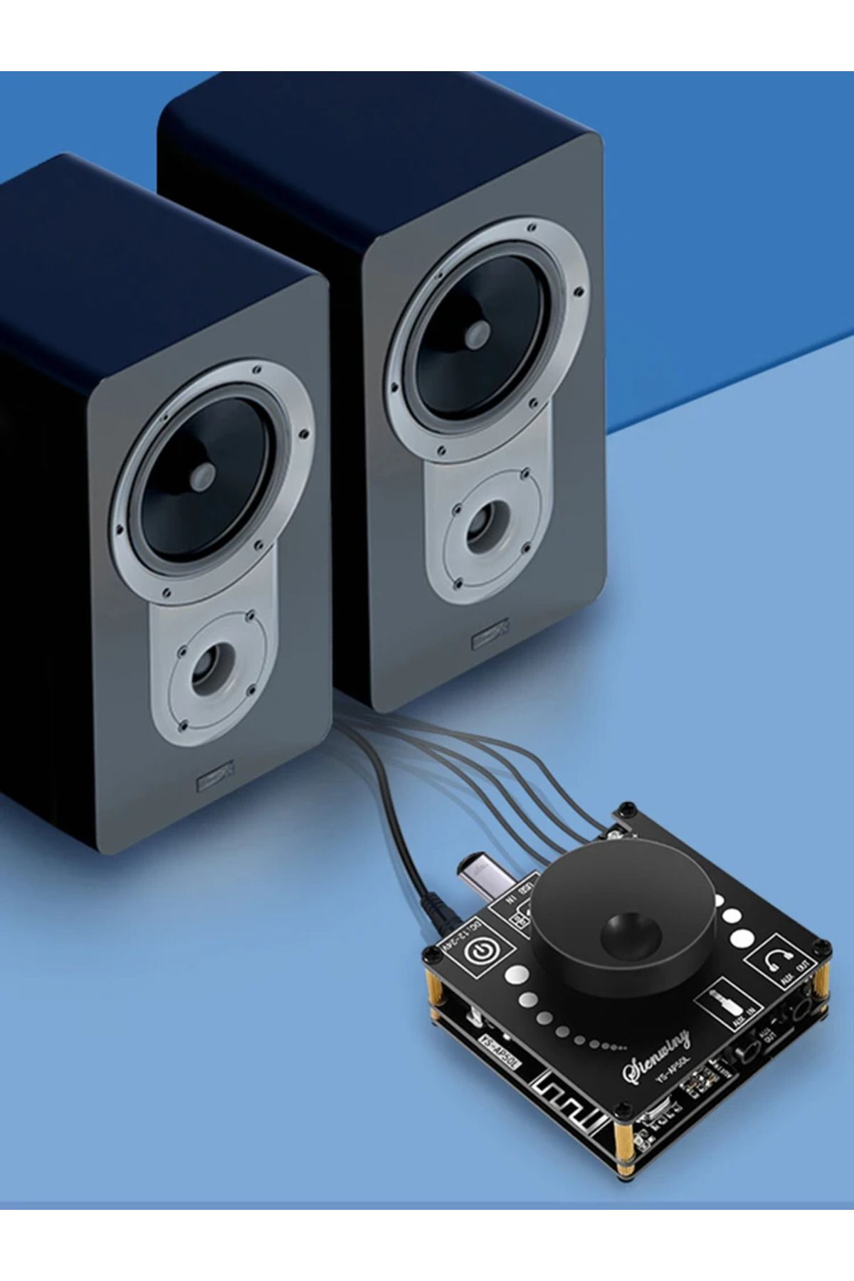 ALLOYSEED-YS-AP50L Digital Power Audio Amplifier Board - 50Wx2 Bluetooth Stereo AMP - Home Audio Modification 7