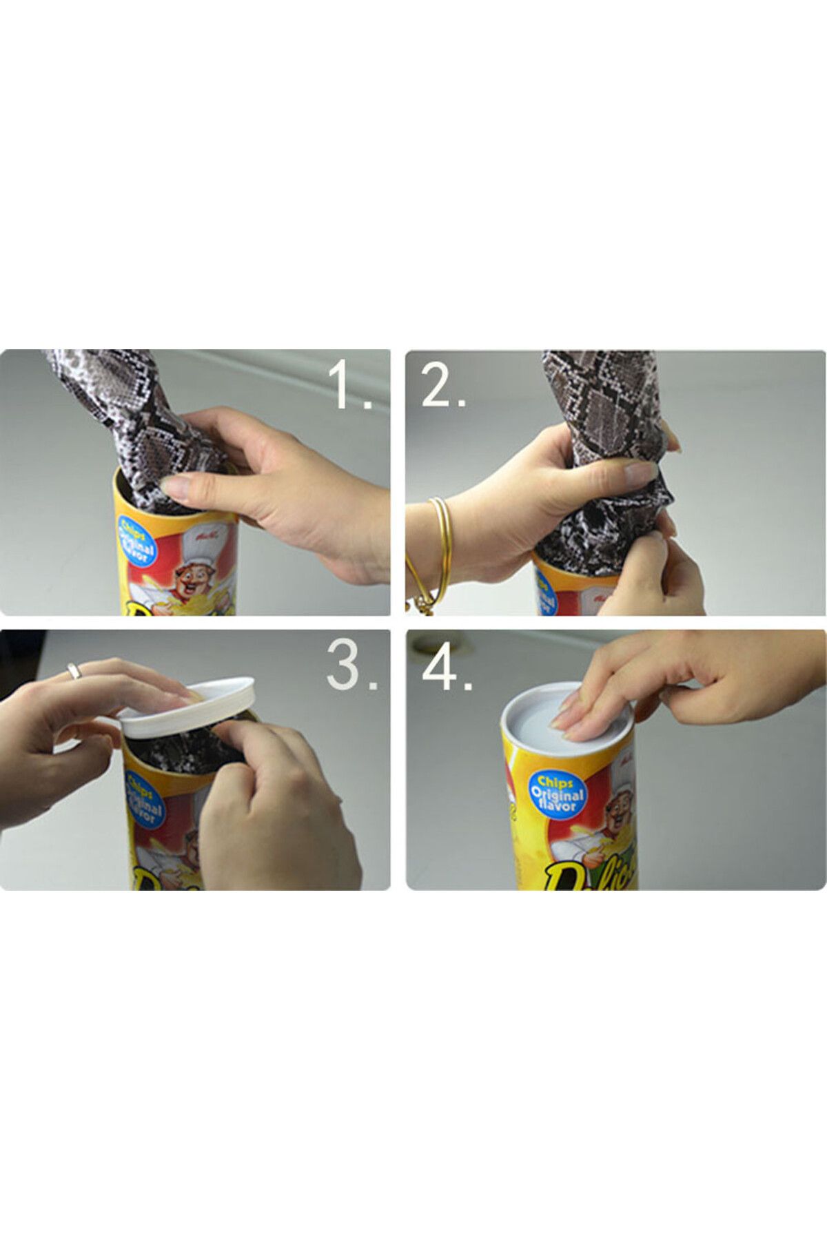 Choice-Halloween  Potato Chips Cans Snake Tricks Joke Scary Fries Play Fun Toys 5