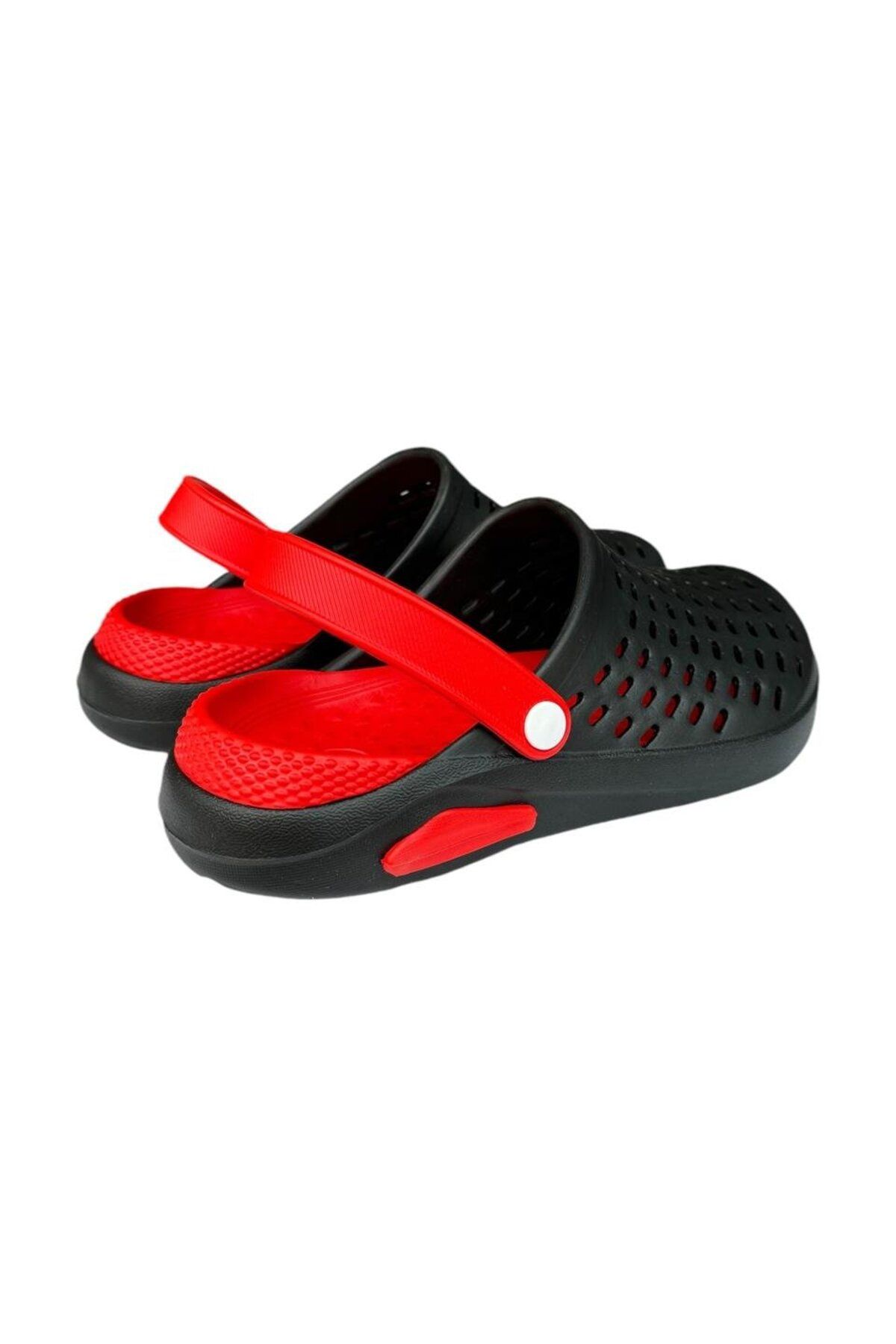 Liger-Unisex Black-Red Eva Sole Slippers 6