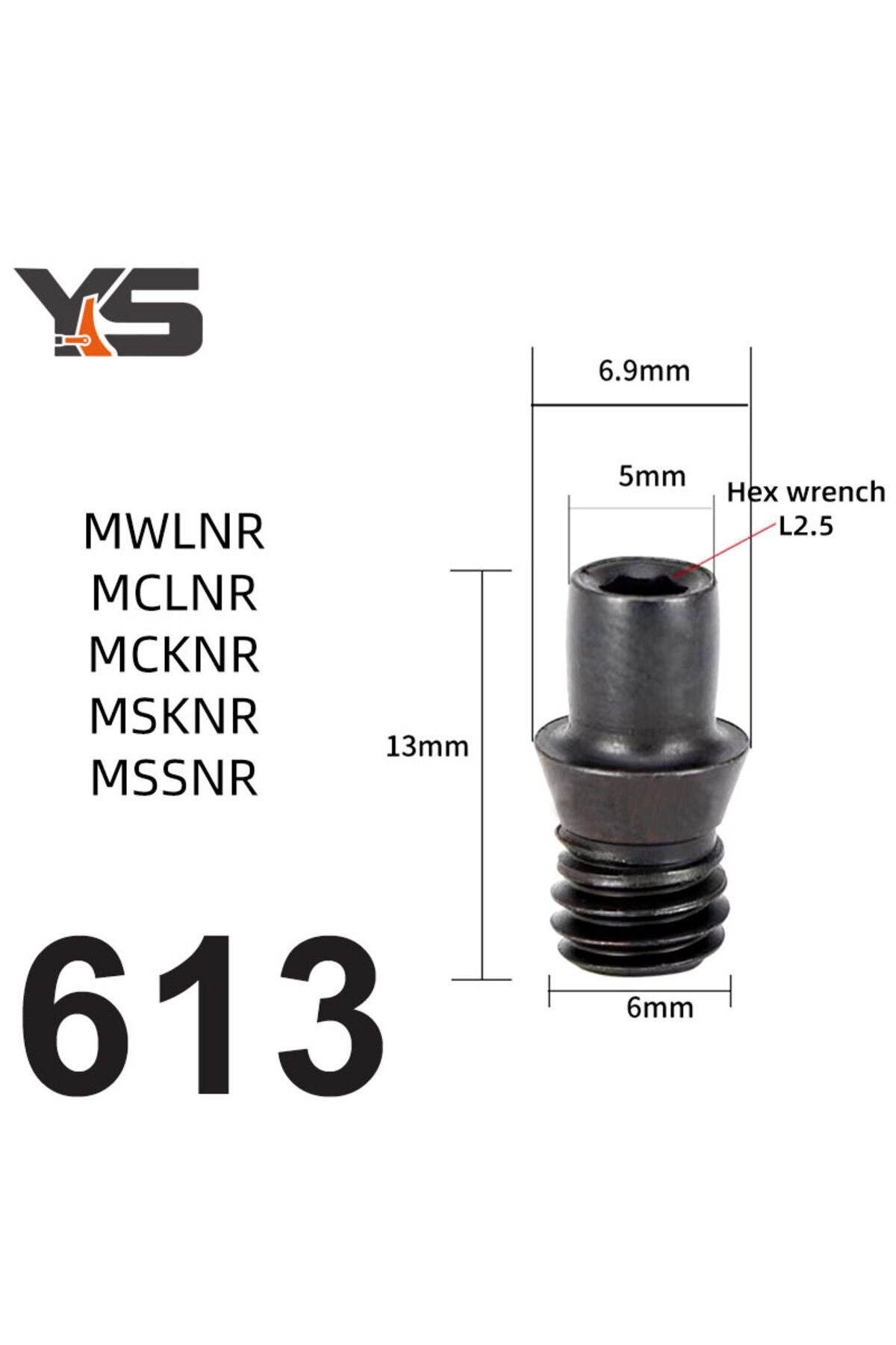 Choice-10Pc CNC Lathe Turning CTM Screw Cutting Tools Parts Inner Hexagon Pin Screw CTM510 CTM513 CTM515... 1