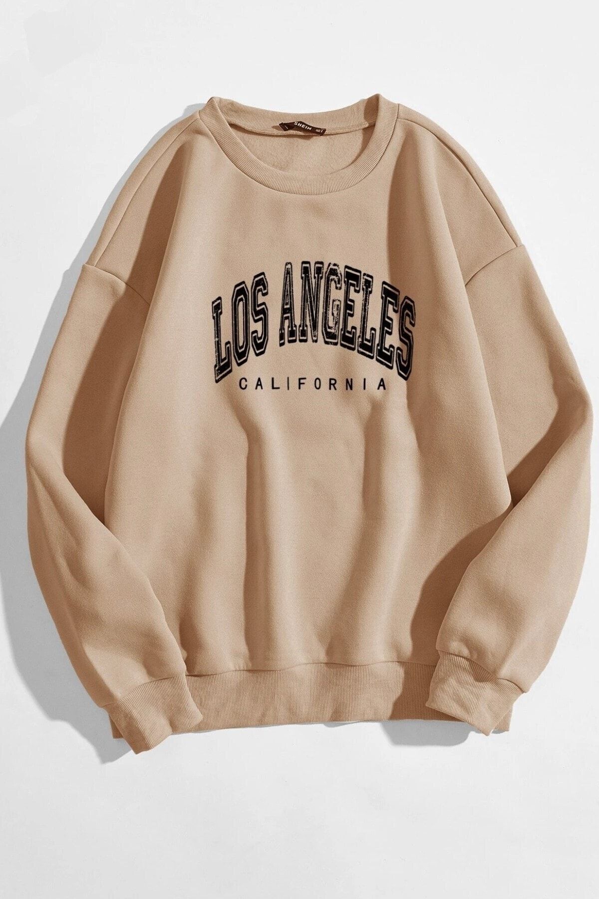 Moda Glo Unisex Los Angeles Lacivert Oversize Sweatshirt