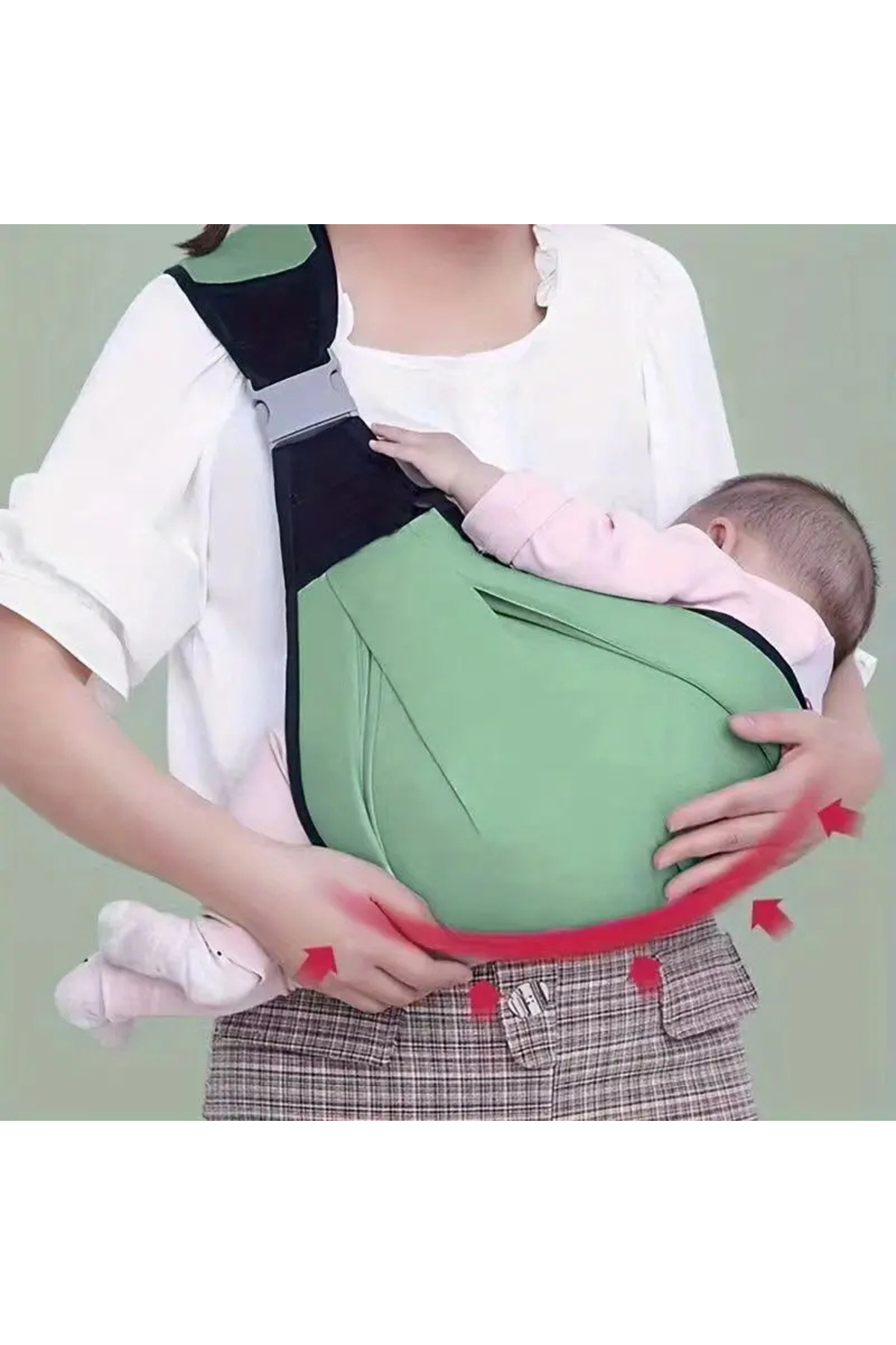 LAYLİNE Soft Bebek Çocuk Portbebe Kanguru Sling Taşıma Çantası fotoğrafı 4 (önizleme)