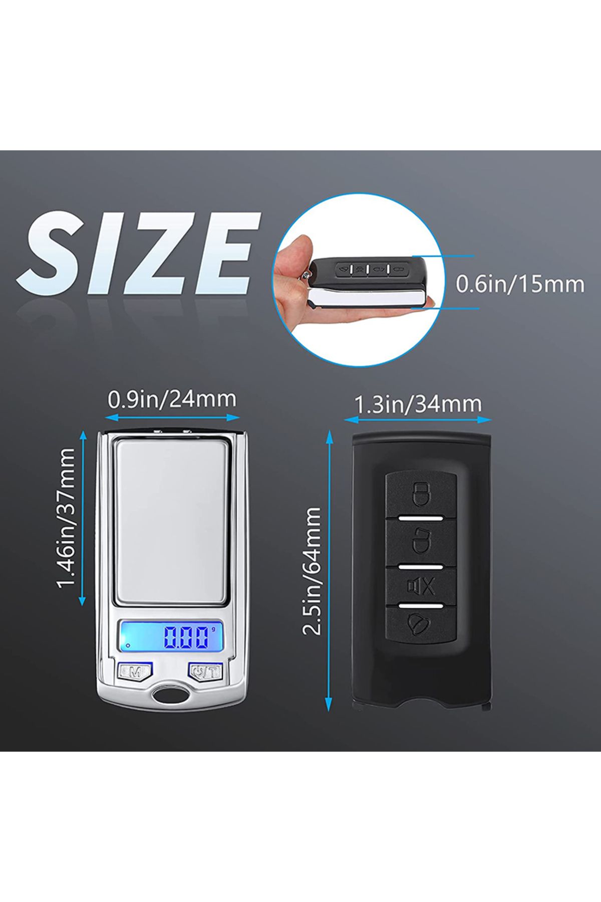Choice-New Mini LCD Electronic Digital Pocket Scale Jewelry Gold Weighting Scale Gram Balance Weight Sca... 7