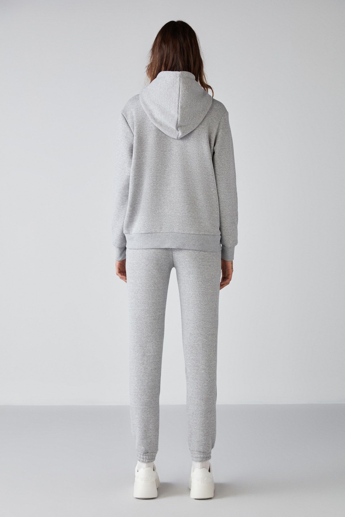 GRIMELANGE-Carlota pentru femei - fleece moale, 3 fire, glugă relaxată, hanorac Grimelange cu fermoar 6