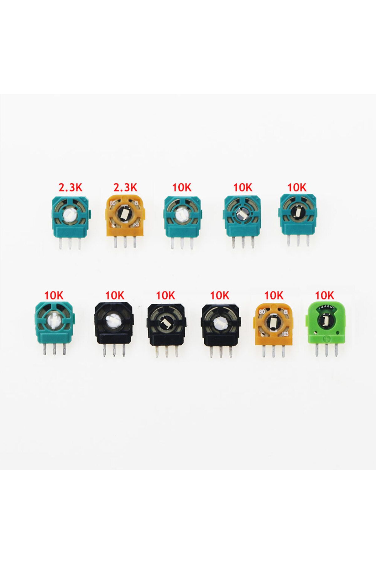 JCD-2pcs 3D Analog Micro Switch Sensor for PS4 PS5 Controller Thumbstick Axis Resistors Potentiom... 3