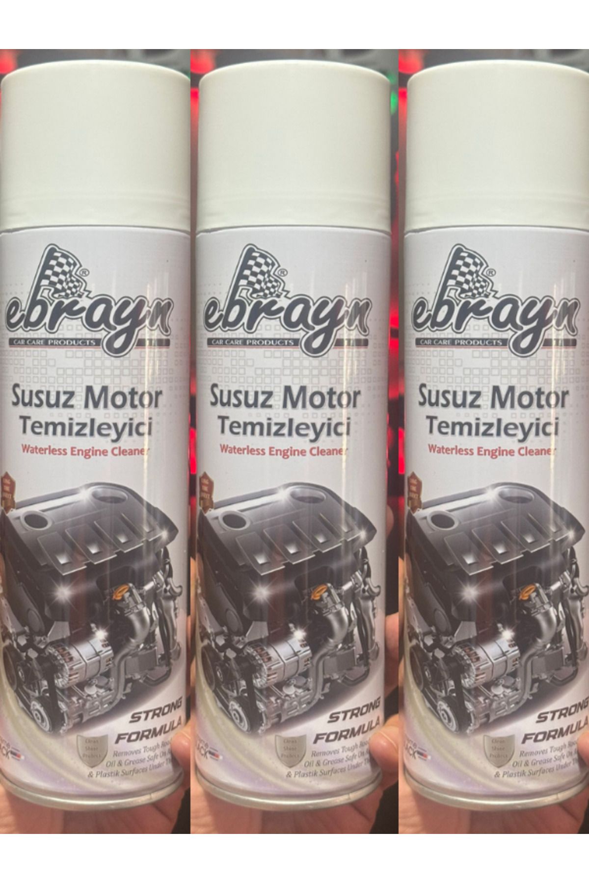 Ebrayn Susuz Motor Yıkama Ve Temizleme Spreyi Aerosol 500ml 3 ADET