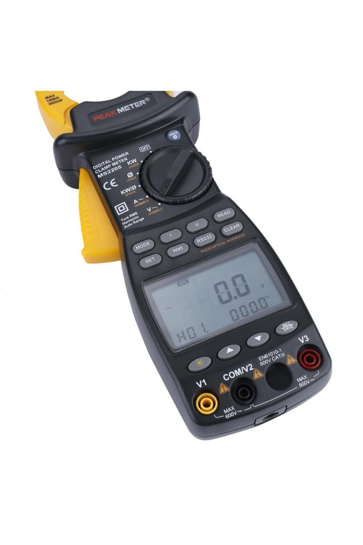 PEAKMETER-MS2205 High Accuracy Digital Power Clamp Meter  Three-phase power Current meter With 0.... 3