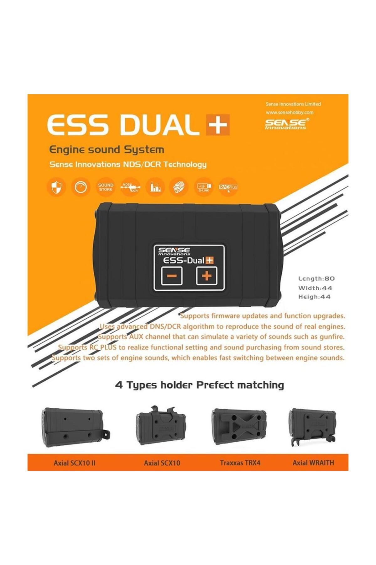 Choice-SENSE ESS-DUAL 2 Speakers Engine Sound Simulator for RC Model Car Crawler Buggy Dirft Racing Modi... 7