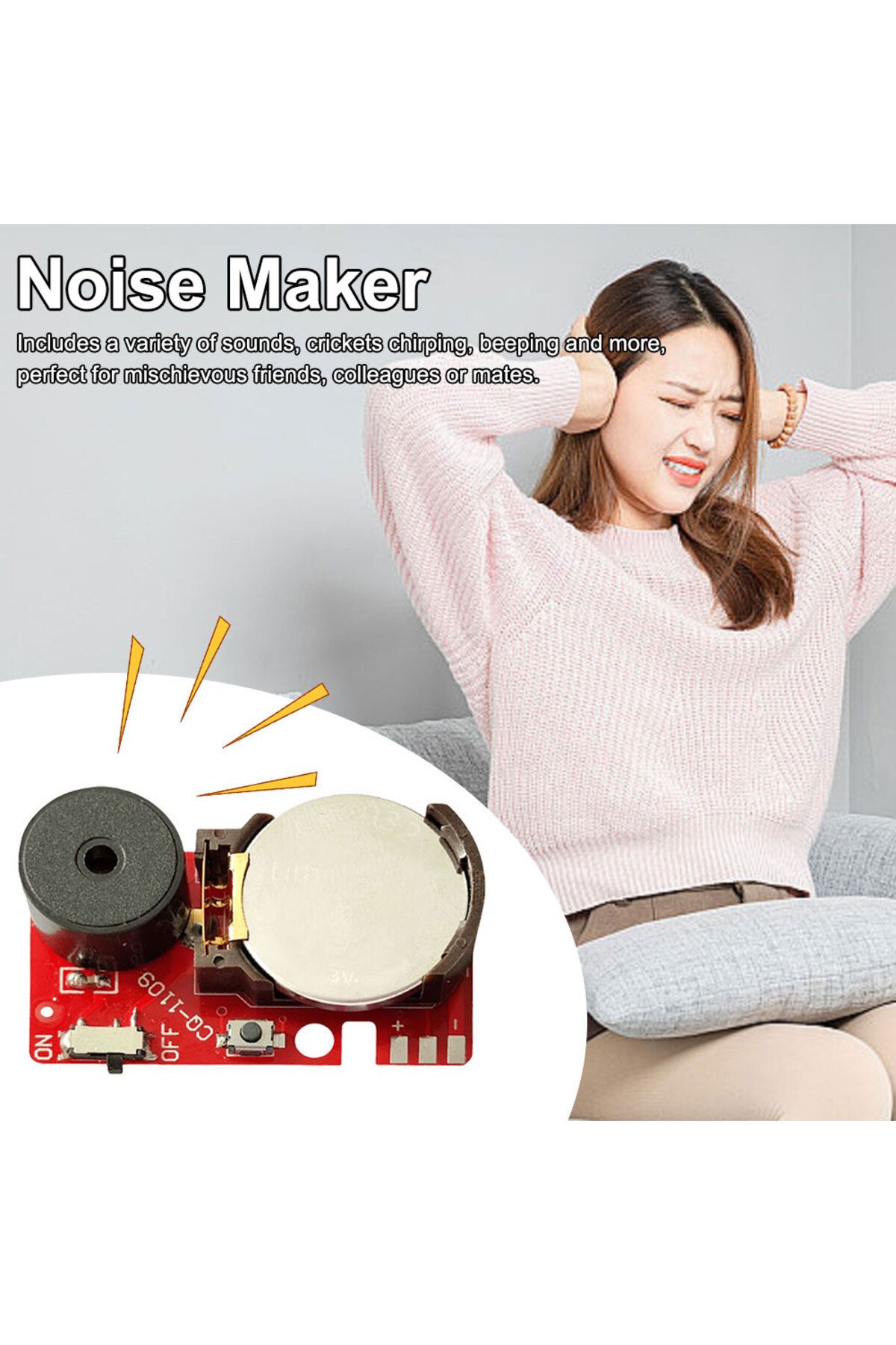 APWIKOGER-1-10Pcs Cricket Noise Maker Prank Continuously Annoying Sound PCB Beeping Hidden Prank Lrritating... 5