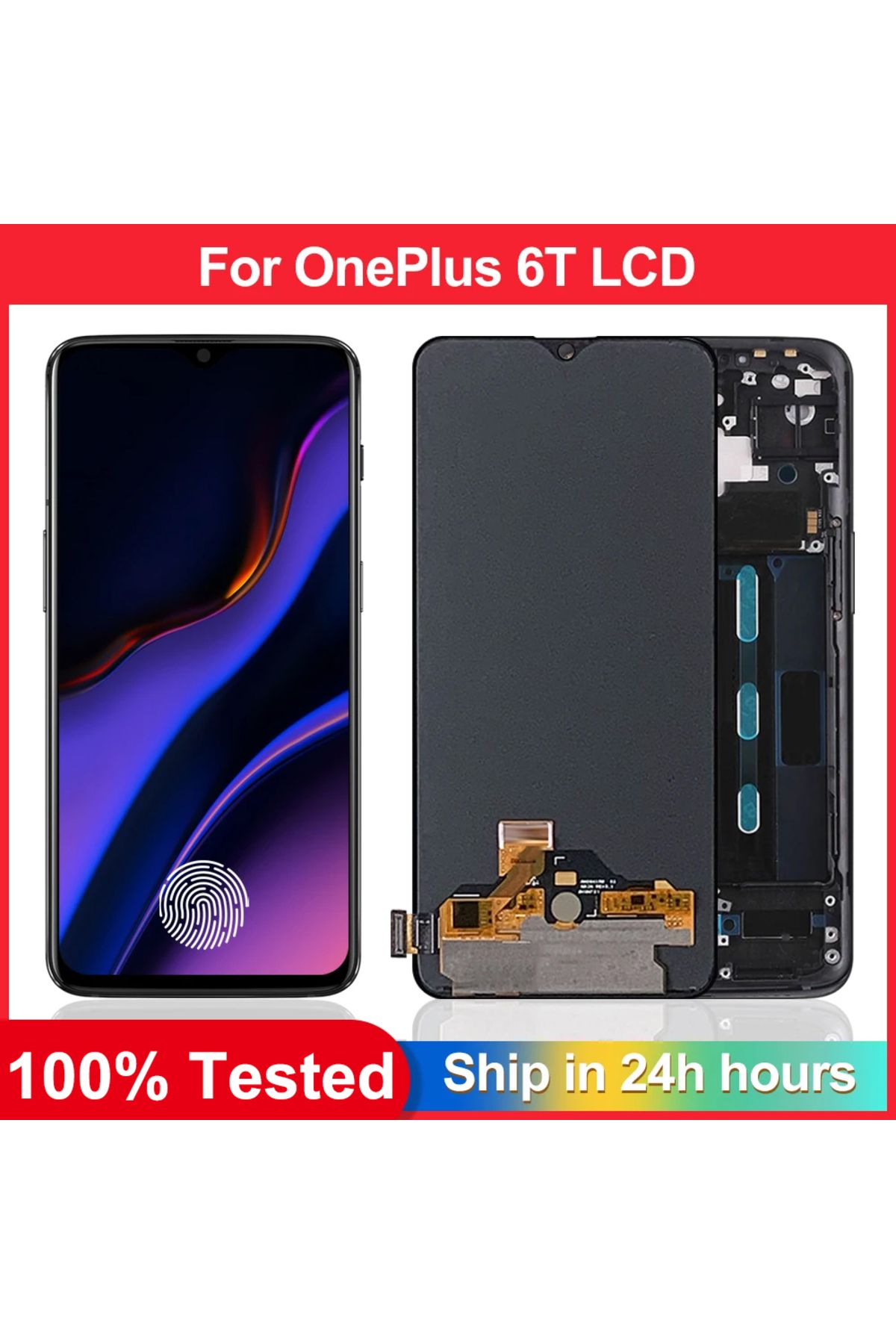 Choice-6.41" AMOLED Screen For OnePlus 6T LCD 1+6T Display Touch Screen Digitizer Assembly OnePlus 6T A6... 8